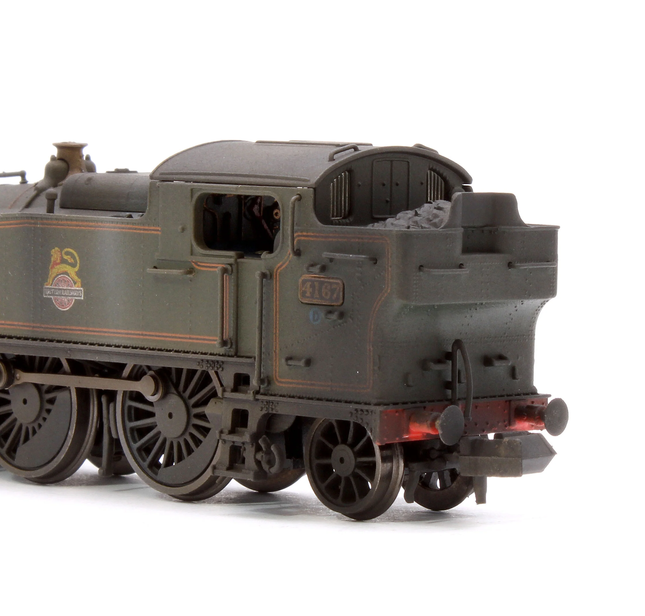 S2103-05W Custom Weathered Class 5101 Large Prairie British Railways BR Lined Green (Early Crest) 2-6-2 Tank Locomotive No.4167 - Image 8