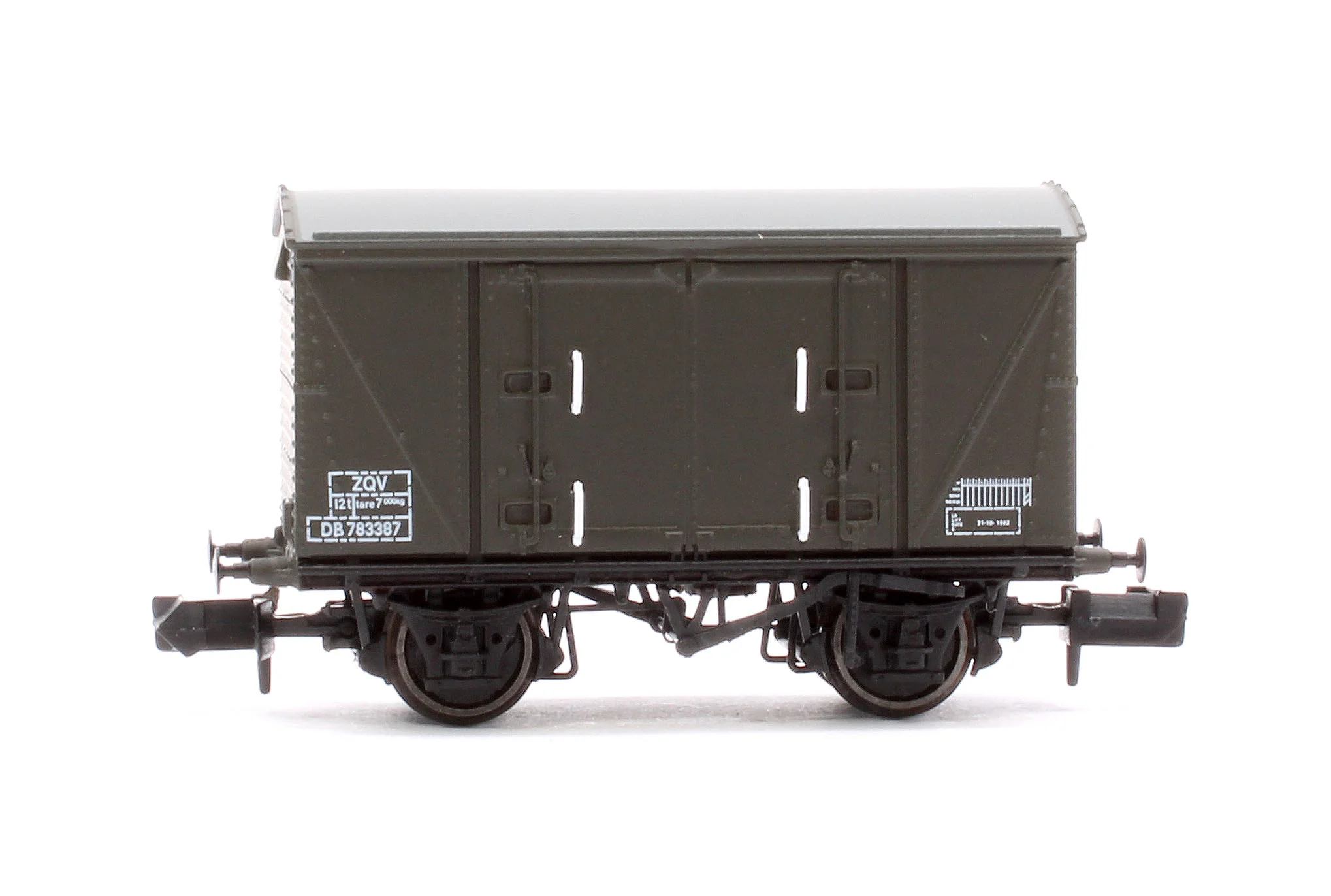 S2301-07 Set of 3 BR 12T Vanwide Ventilated Vans, BR Departmental Olive Green VQV - Image 4