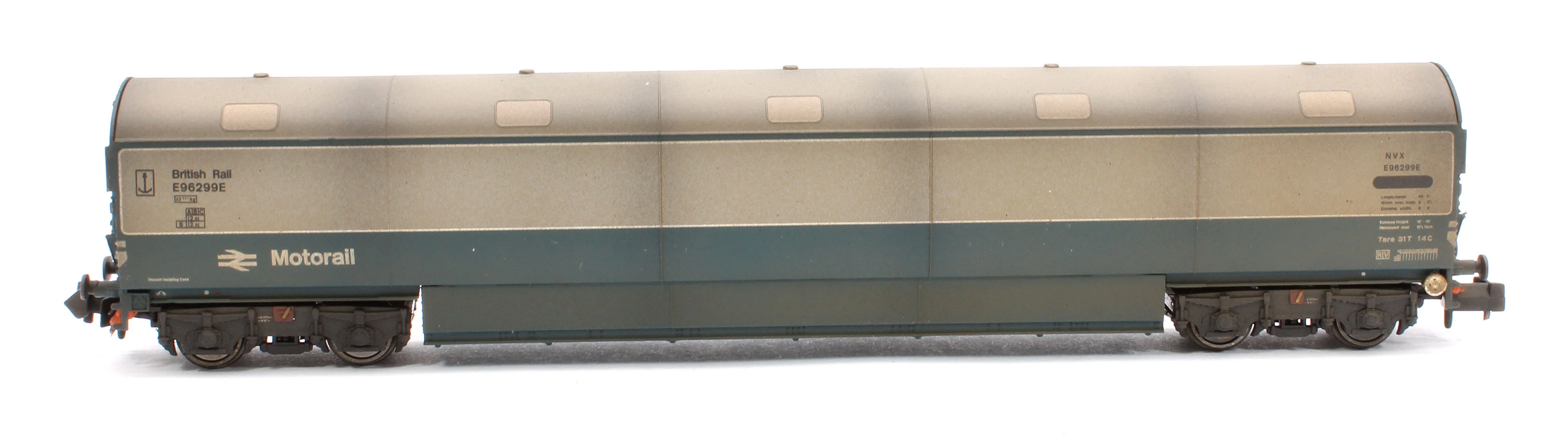 S2303-05 Custom Weathered Newton Chambers Car Transporter BR Motorail BR Blue/Grey NVX E96291/294/299E - Pack 2 - Image 3