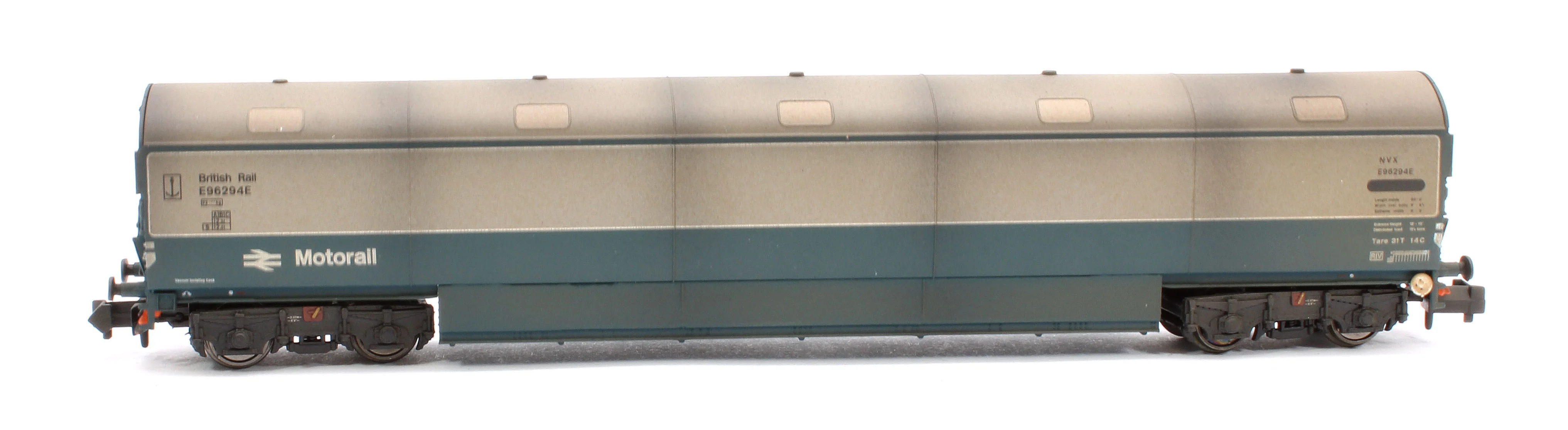S2303-05 Custom Weathered Newton Chambers Car Transporter BR Motorail BR Blue/Grey NVX E96291/294/299E - Pack 2 - Image 5