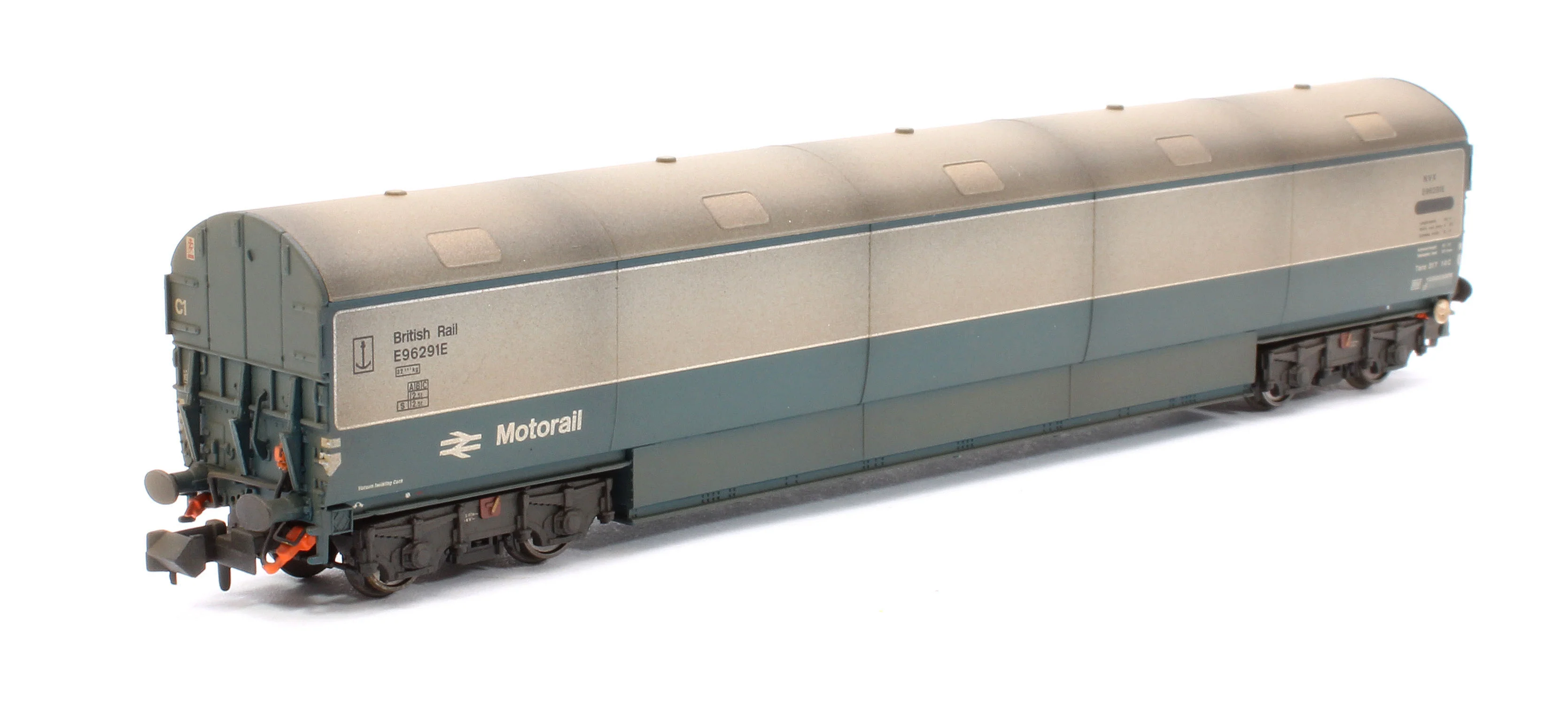 S2303-05 Custom Weathered Newton Chambers Car Transporter BR Motorail BR Blue/Grey NVX E96291/294/299E - Pack 2 - Image 6