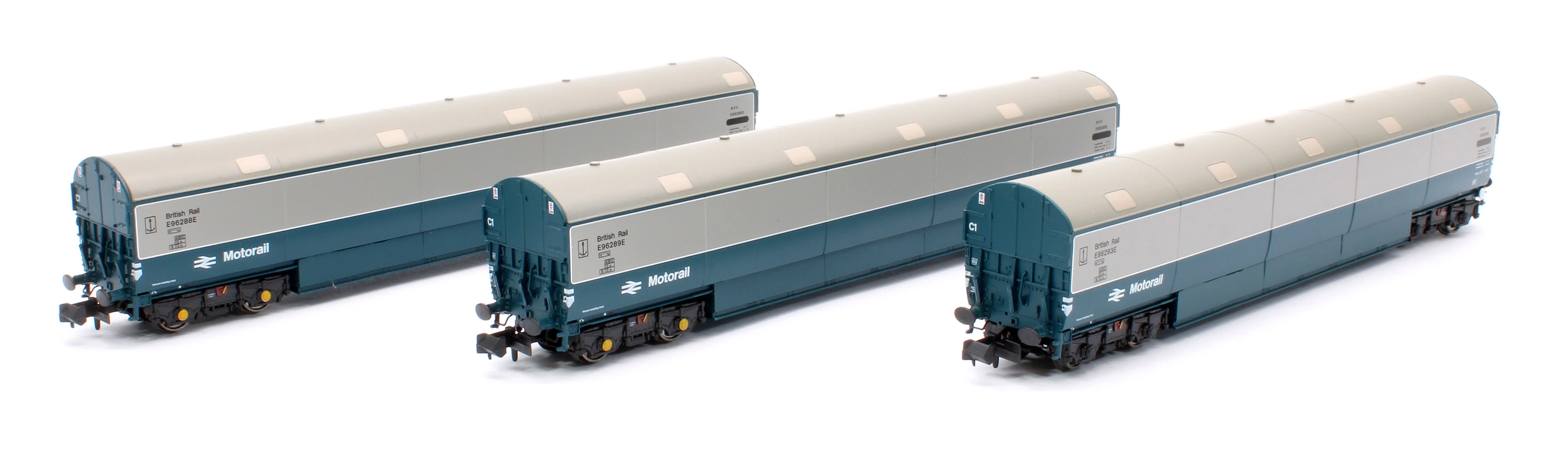 S2303-06 Newton Chambers Car Transporter BR Motorail BR Blue/Grey NVV E96288/289/293E - Pack 3