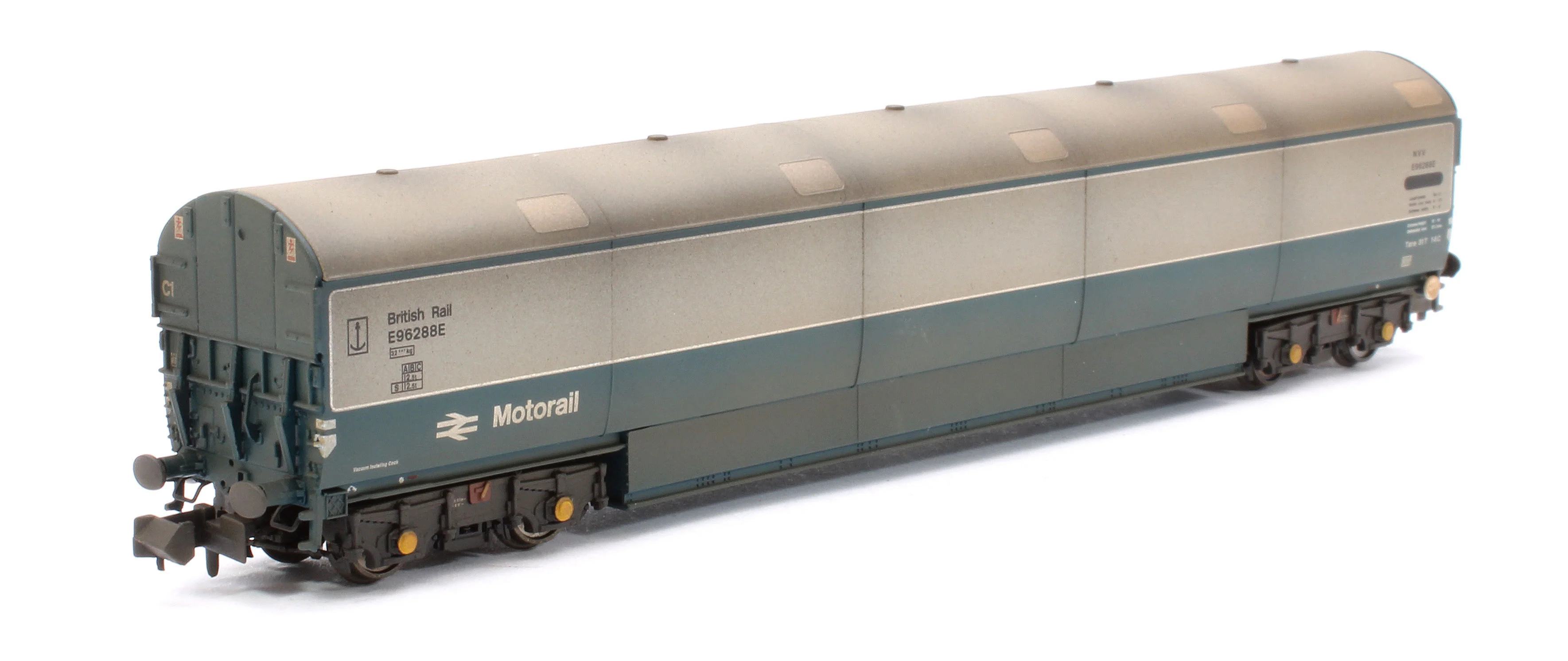 S2303-06 Custom Weathered Newton Chambers Car Transporter BR Motorail BR Blue/Grey NVV E96288/289/293E - Pack 3 - Image 6
