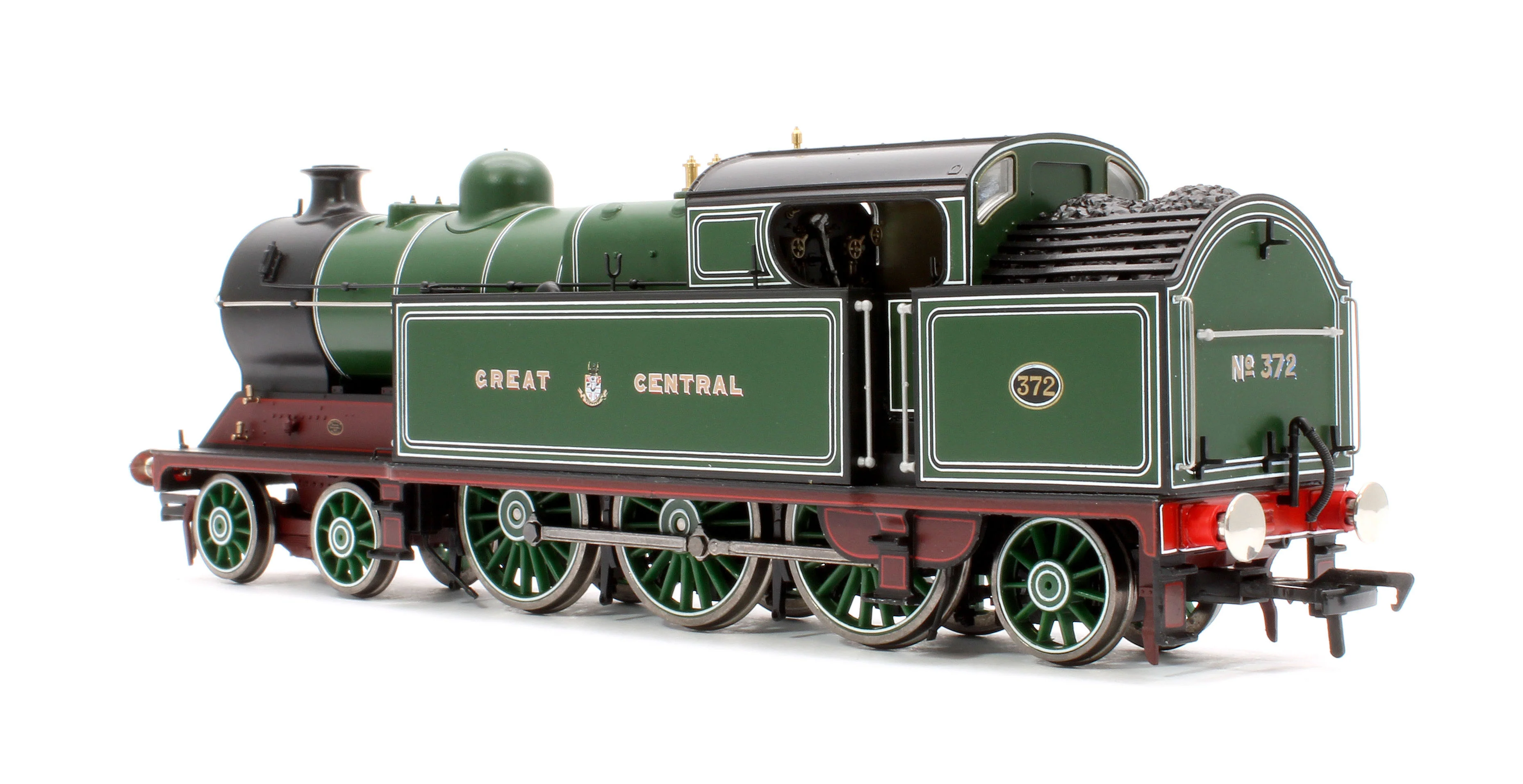 S4101-01A Robinson A5 (GCR Class 9N) 4-6-2 GCR Great Central Green No.372 Steam Tank Locomotive - Image 2