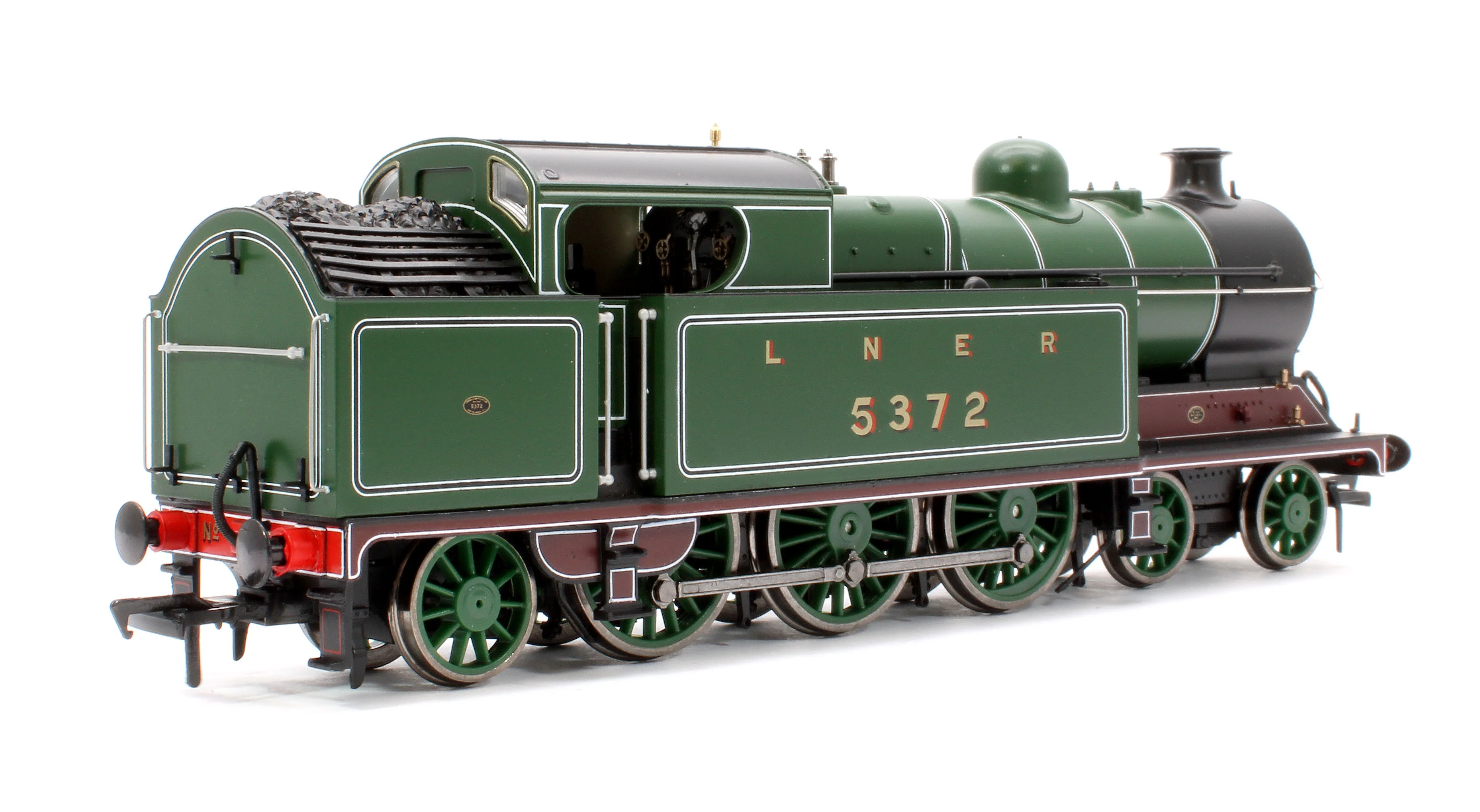 S4101-04A Robinson A5 (GCR Class 9N) 4-6-2 LNER GCR Green No.5372 Steam Tank Locomotive - Image 3