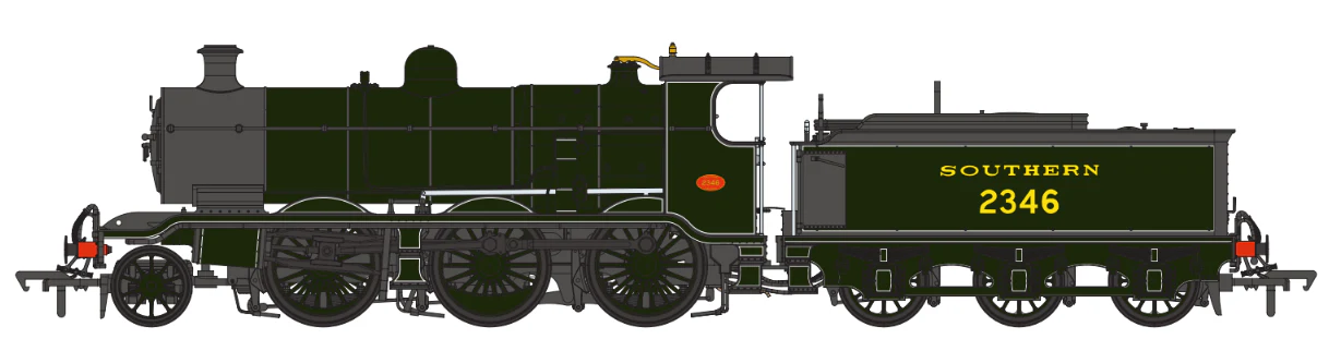 S4102-04 LB&SCR K Class 2-6-0 Southern Maunsell Dark Olive Green No.2346 Steam Locomotive