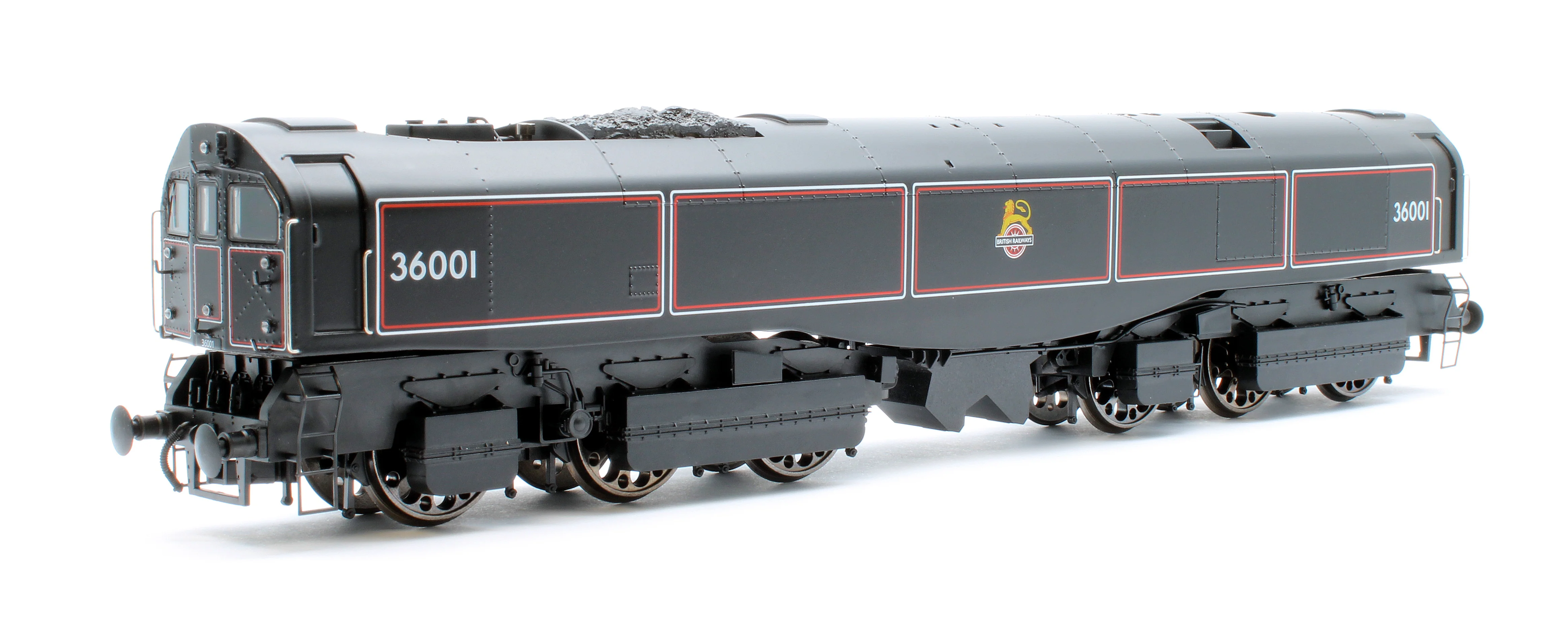 LEAD-OO-S-BLACK SR Bulleid "The Leader" BR Black (Early Crest) 0-6-6-0 Articulated Steam Locomotive - DCC Sound - Image 3