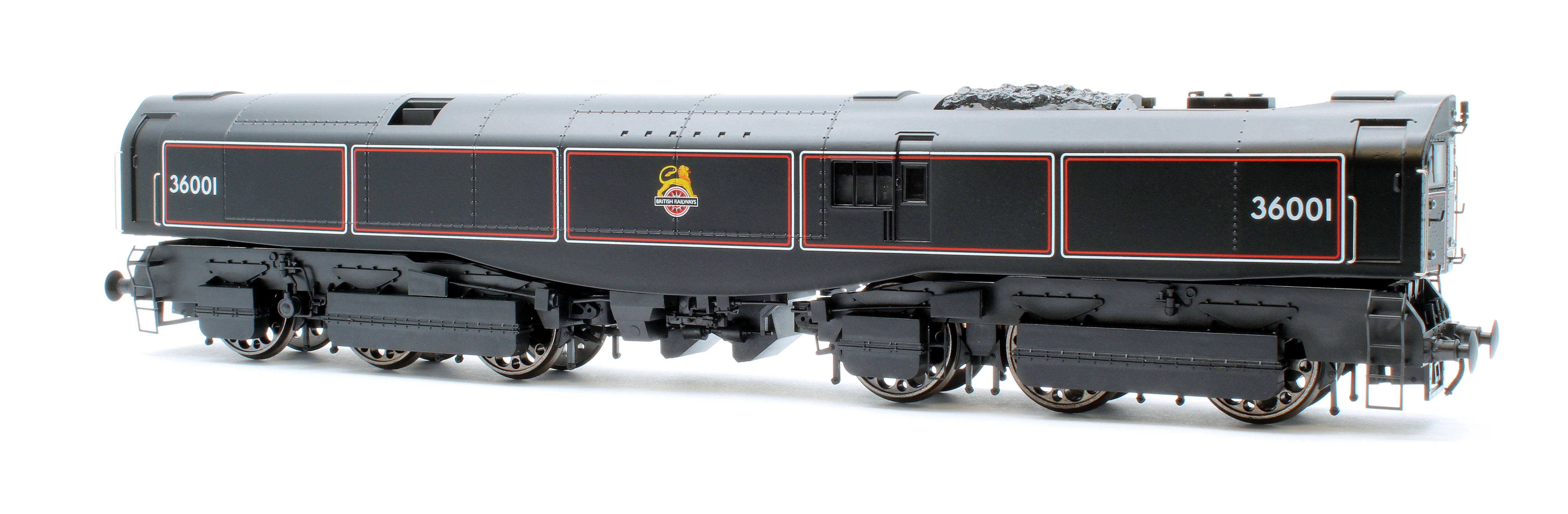 LEAD-OO-S-BLACK SR Bulleid "The Leader" BR Black (Early Crest) 0-6-6-0 Articulated Steam Locomotive - DCC Sound - Image 4