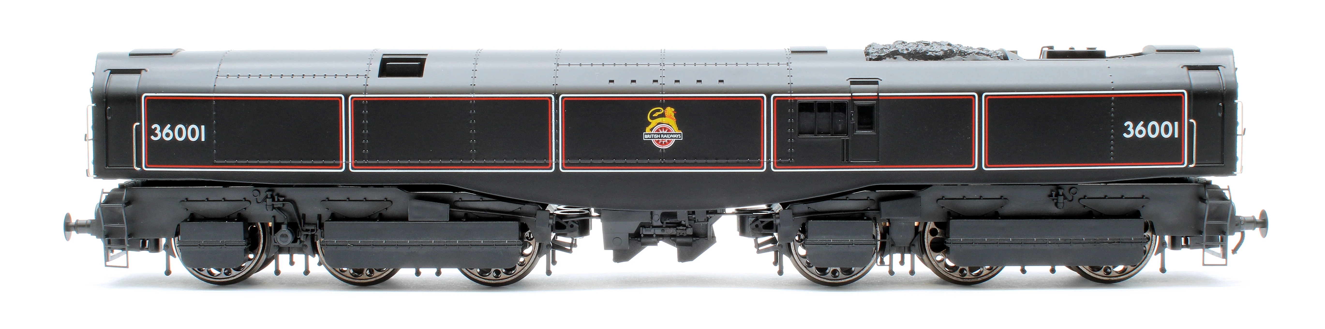 LEAD-OO-S-BLACK SR Bulleid "The Leader" BR Black (Early Crest) 0-6-6-0 Articulated Steam Locomotive - DCC Sound - Image 5