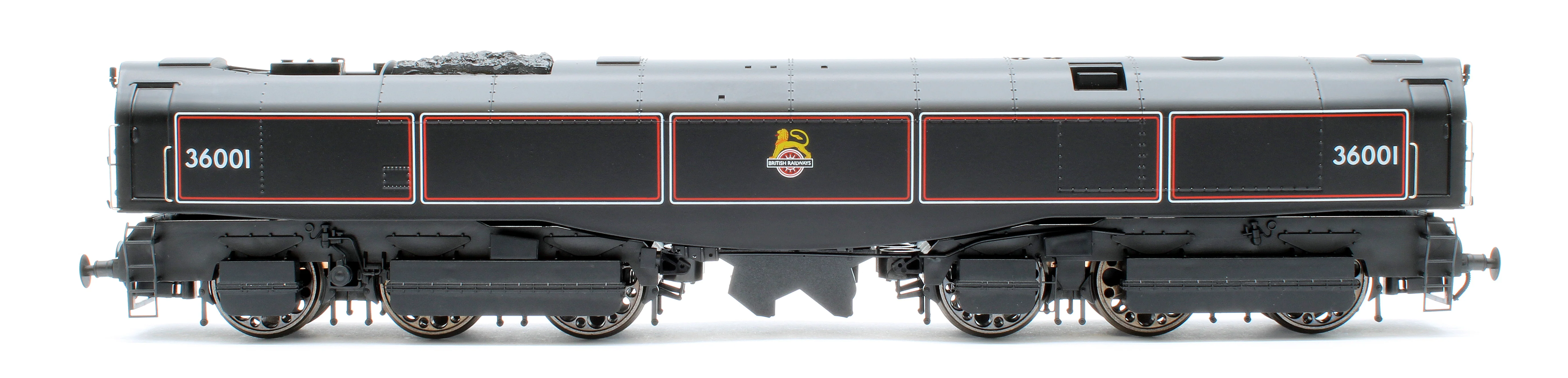 LEAD-OO-S-BLACK SR Bulleid "The Leader" BR Black (Early Crest) 0-6-6-0 Articulated Steam Locomotive - DCC Sound - Image 6