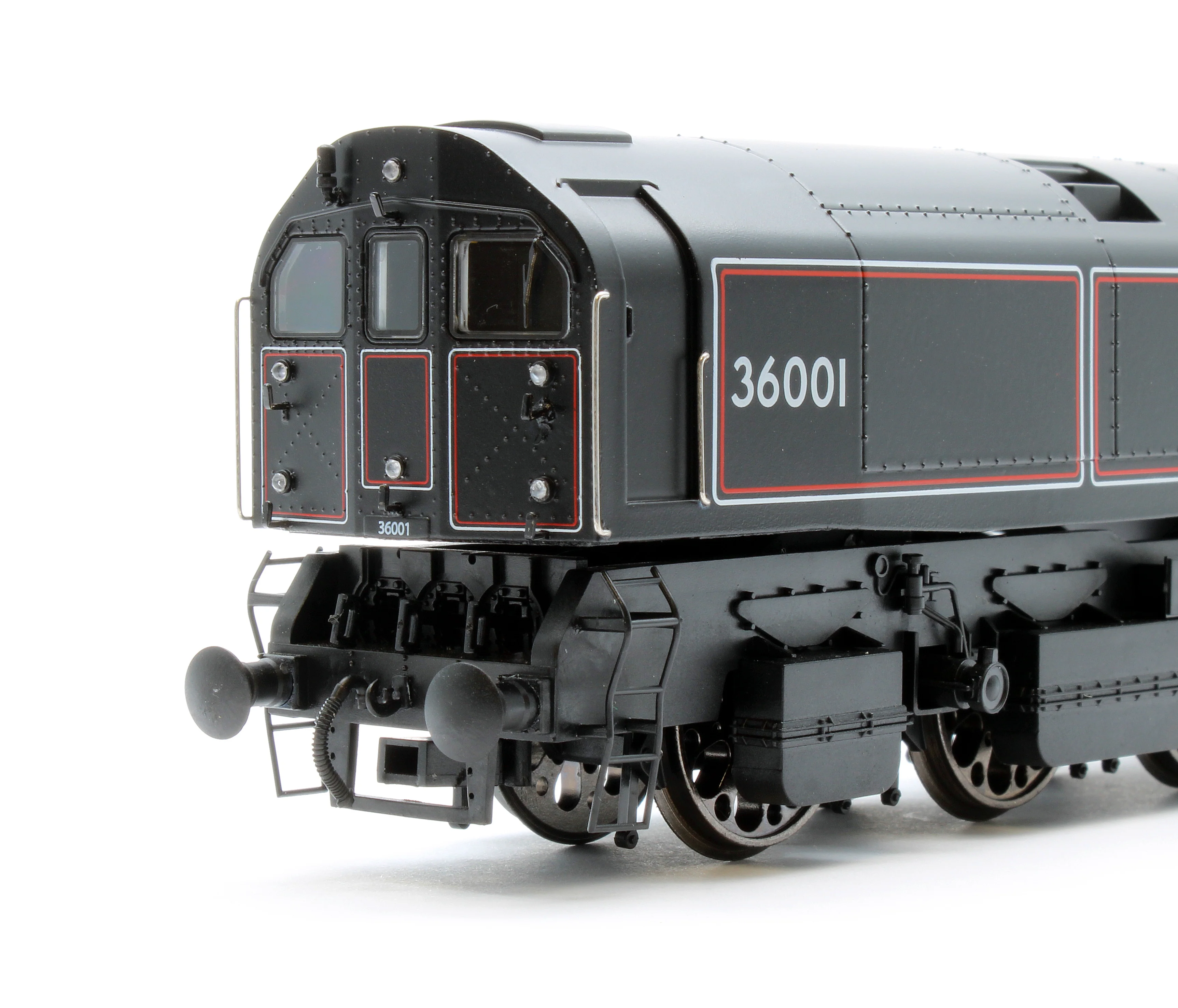 LEAD-OO-S-BLACK SR Bulleid "The Leader" BR Black (Early Crest) 0-6-6-0 Articulated Steam Locomotive - DCC Sound - Image 7