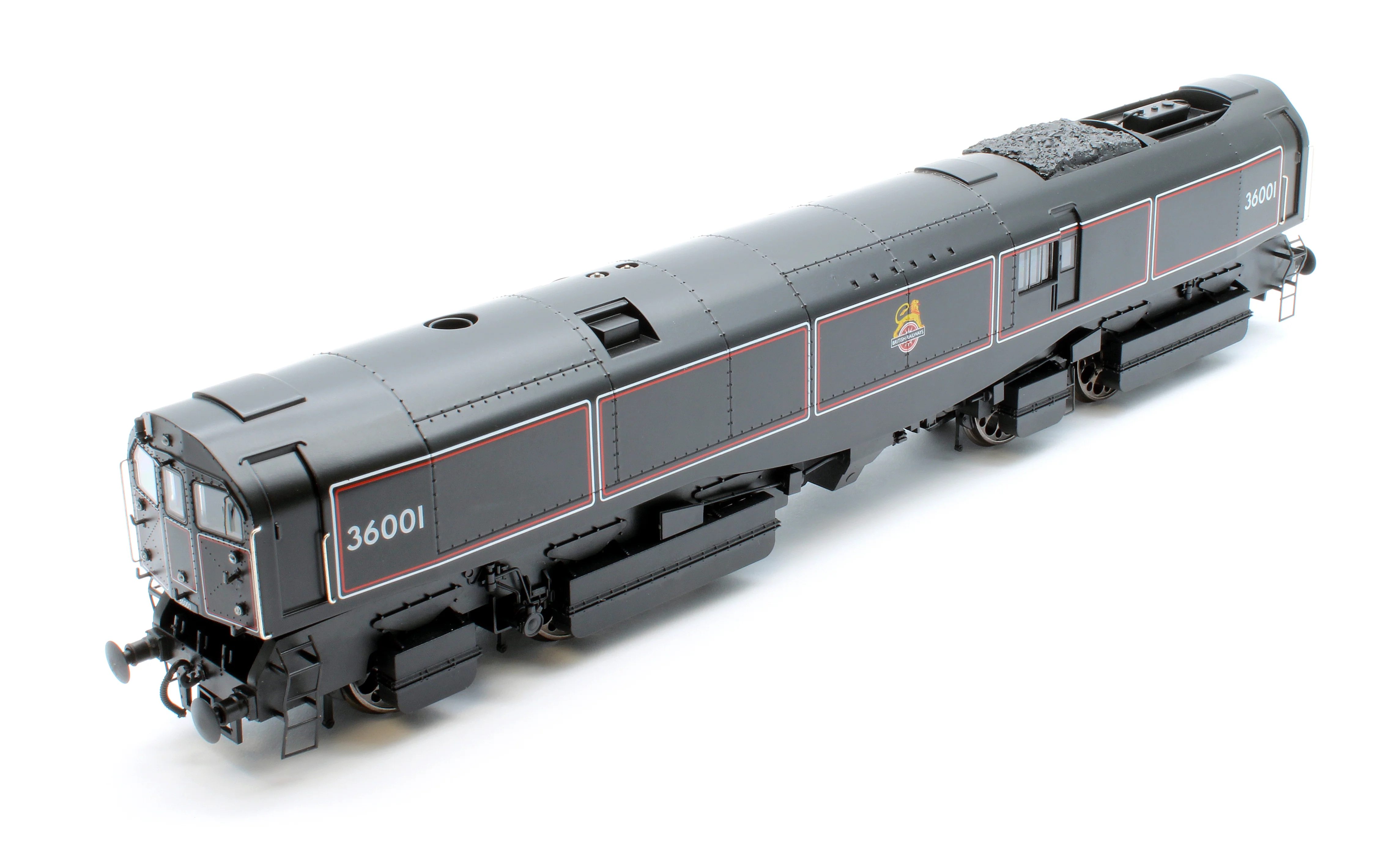 LEAD-OO-S-BLACK SR Bulleid "The Leader" BR Black (Early Crest) 0-6-6-0 Articulated Steam Locomotive - DCC Sound - Image 9