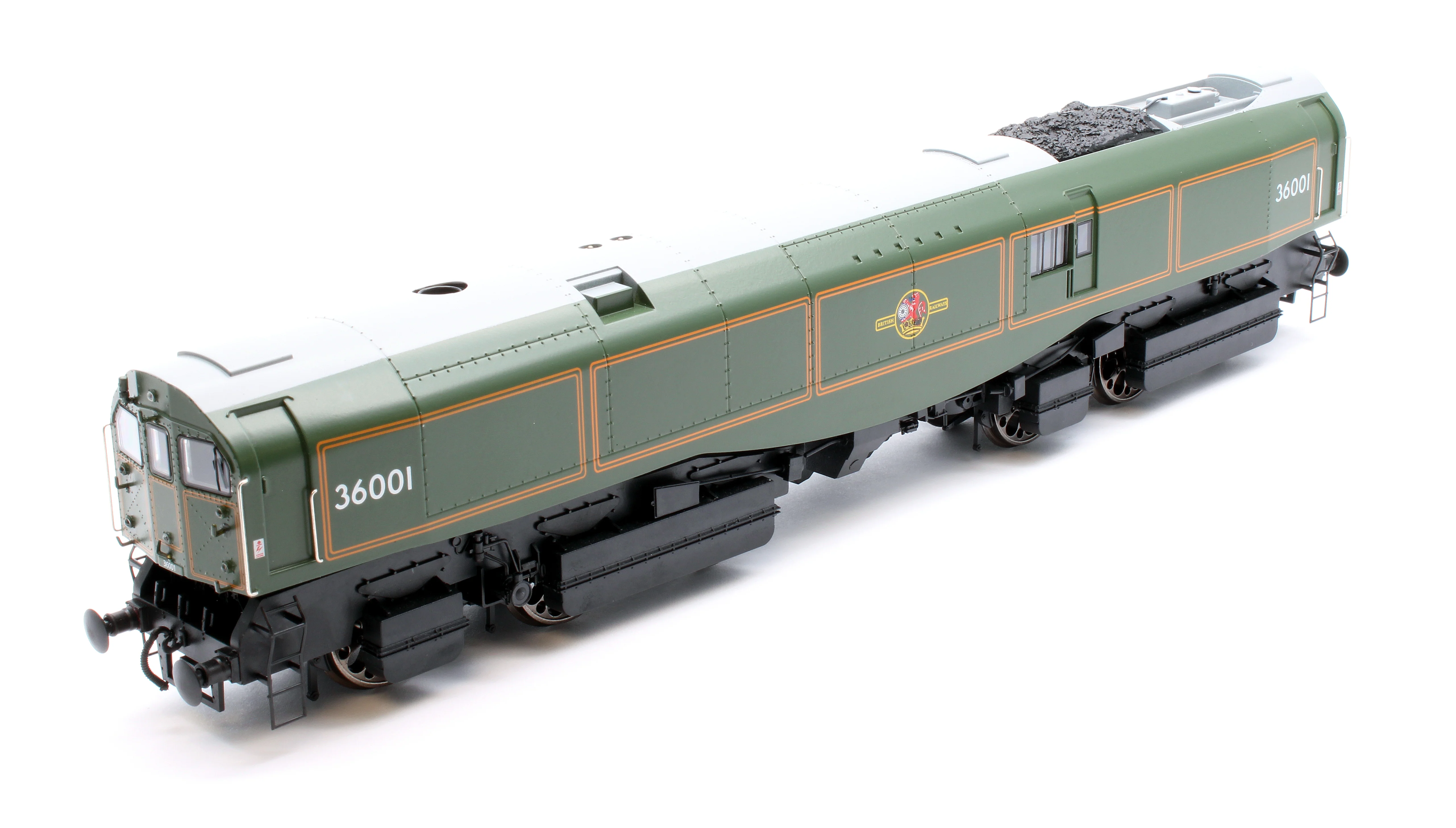 LEAD-OO-S-GREEN SR Bulleid "The Leader" BR Green (Late Crest) 0-6-6-0 Articulated Steam Locomotive - DCC Sound - Image 9