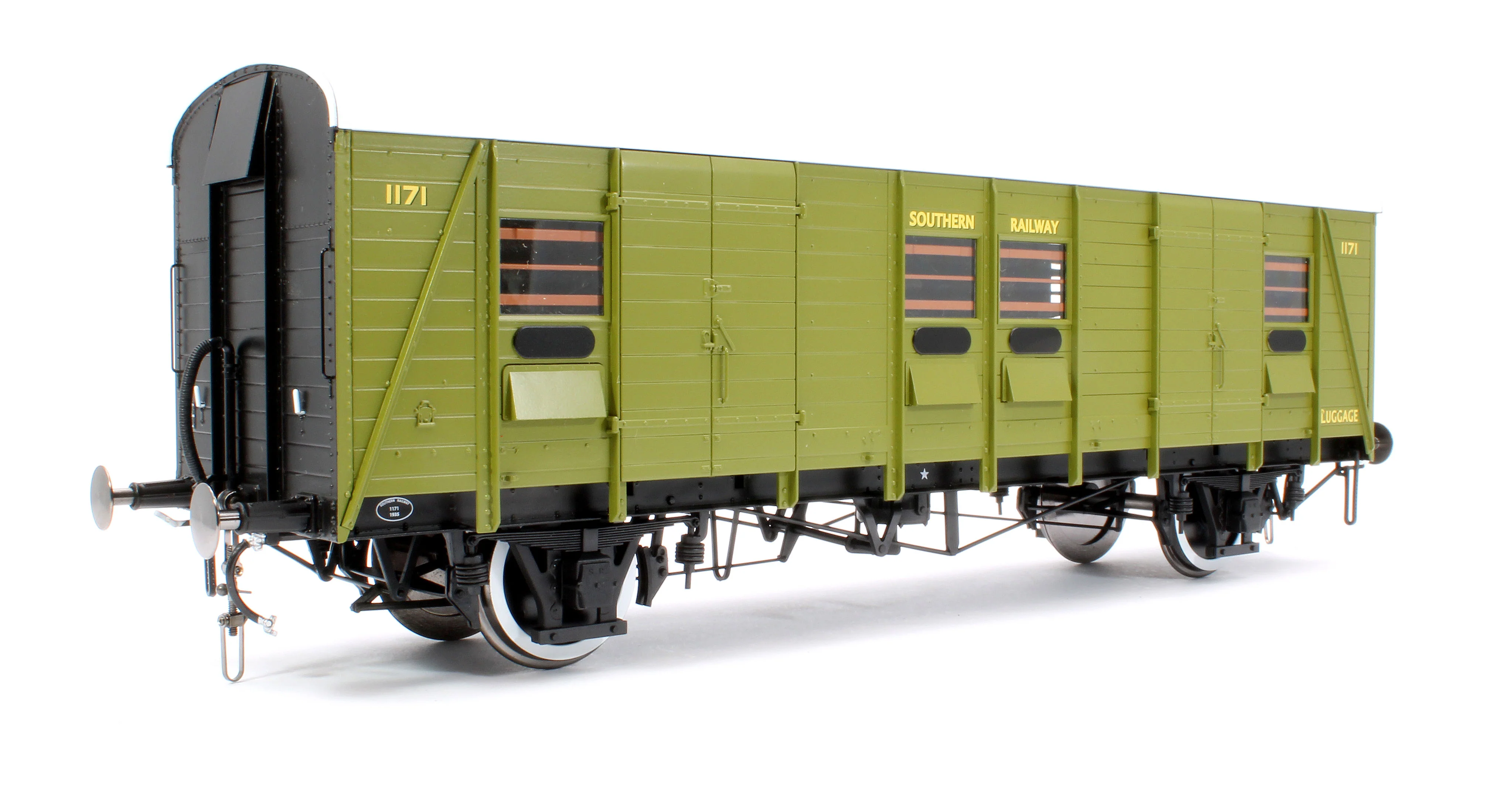 9150 SR Parcels & Miscellaneous Van (PMV) No. 1171 (Even Planks)