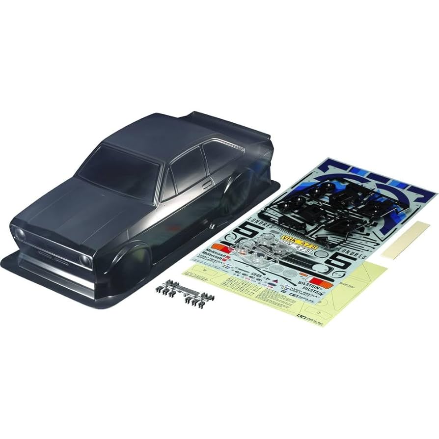 51658 Pre-Owned Tamiya 51658 Ford Escort Mk.II Rally Body Parts Set, (M06/M07/M08/MF-01x), NIB