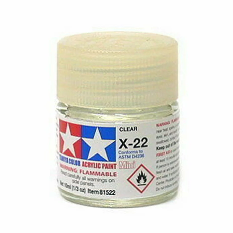T81522 TAMIYA ACRYLIC MINI X-22 CLEAR