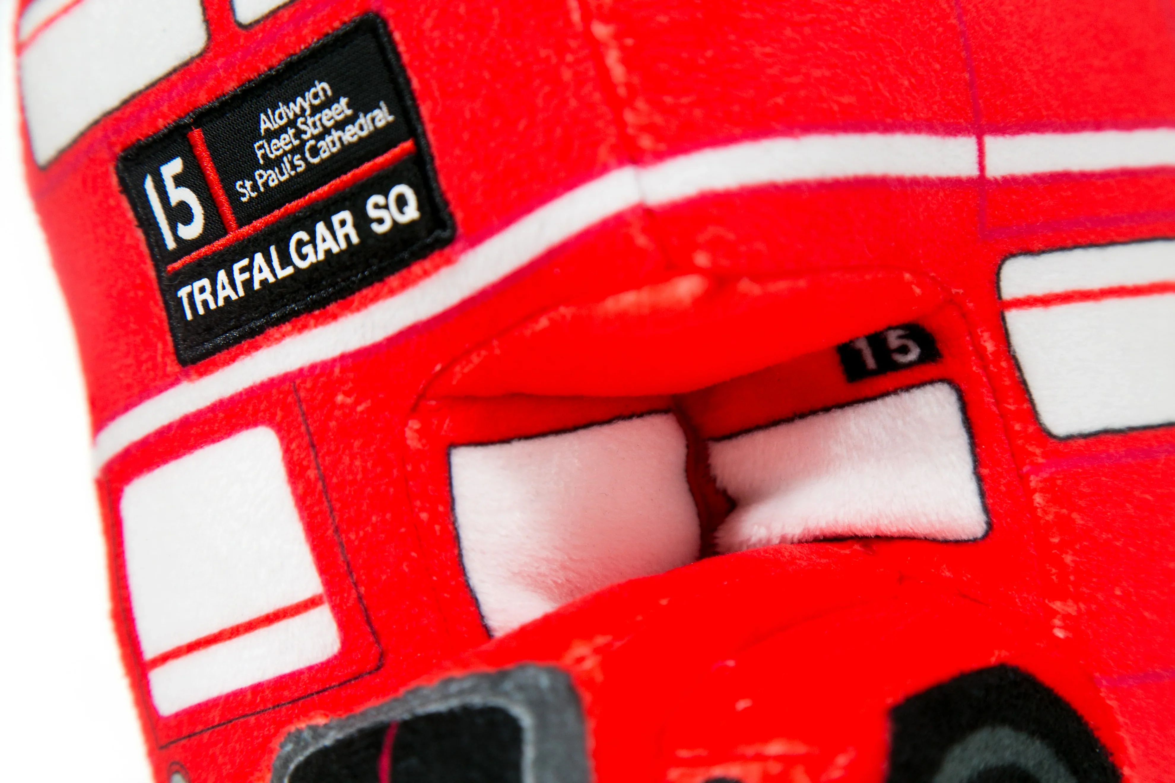 6583395 Vintage London Bus Soft Toy - Image 2