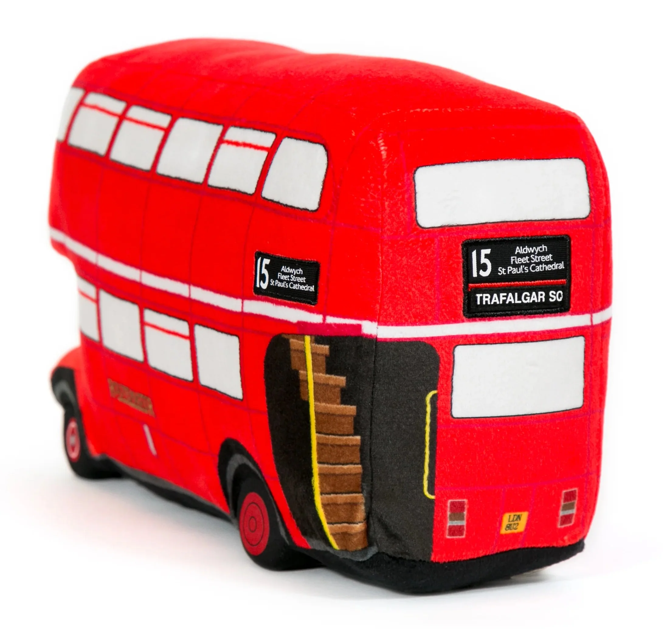 6583395 Vintage London Bus Soft Toy - Image 4