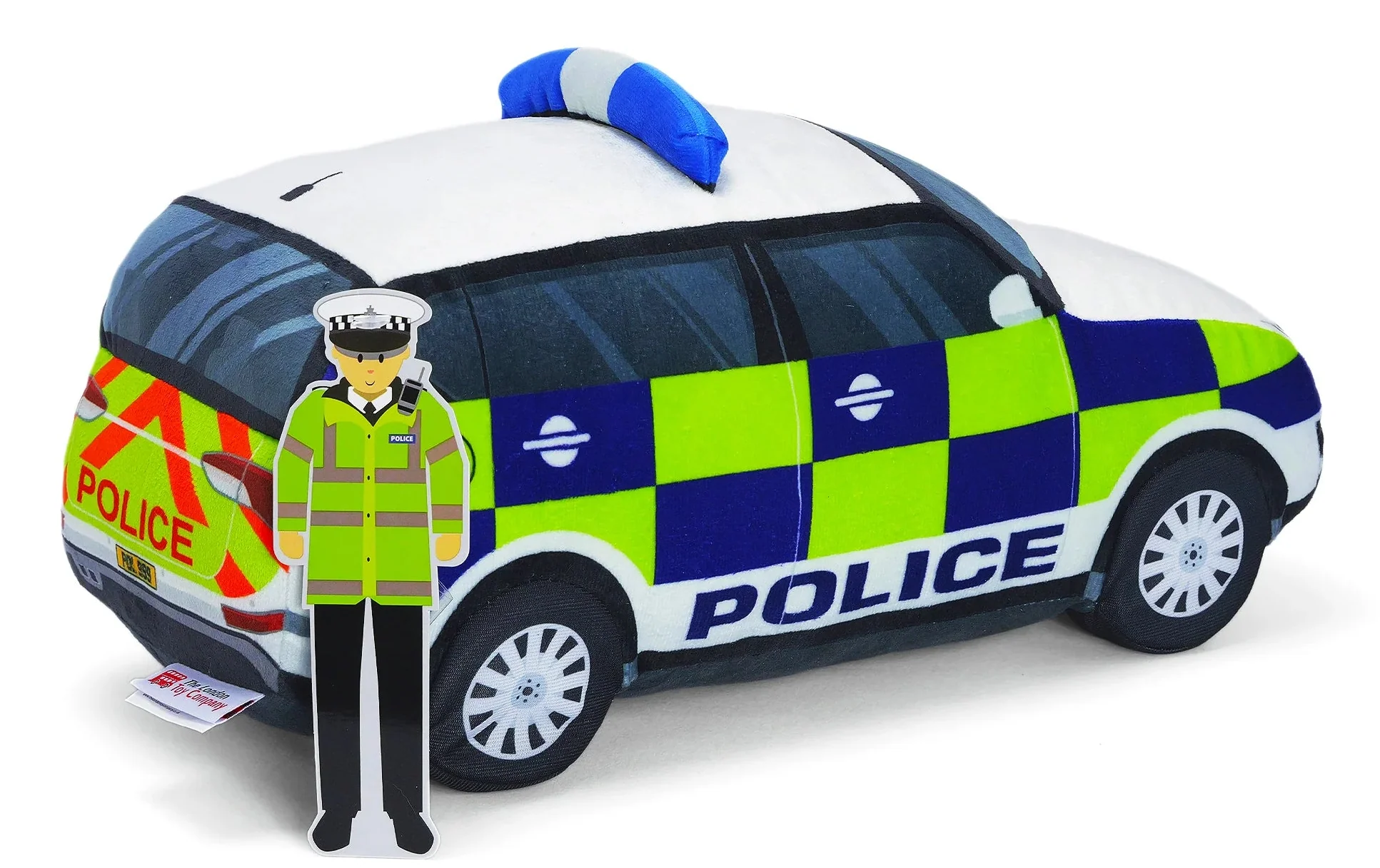 987161 Police Car Soft Toy - Image 2
