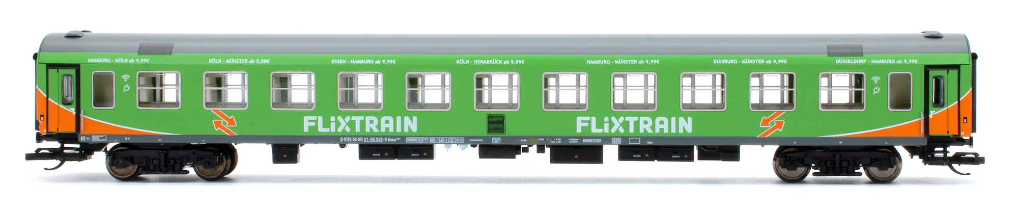 1066 Pre-Owned Set Of 3 Flixtrain Coaches - Image 10