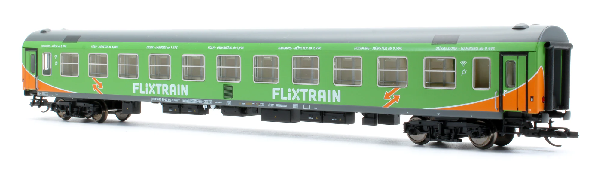 1066 Pre-Owned Set Of 3 Flixtrain Coaches - Image 8