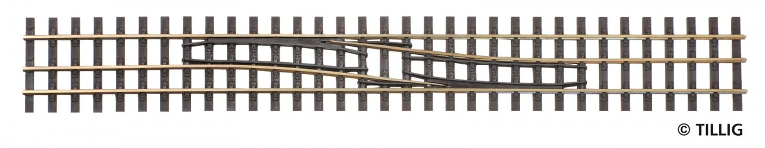 85185 Tillig elite track : Shift Track HO/HOe Narrow Shifts L to R