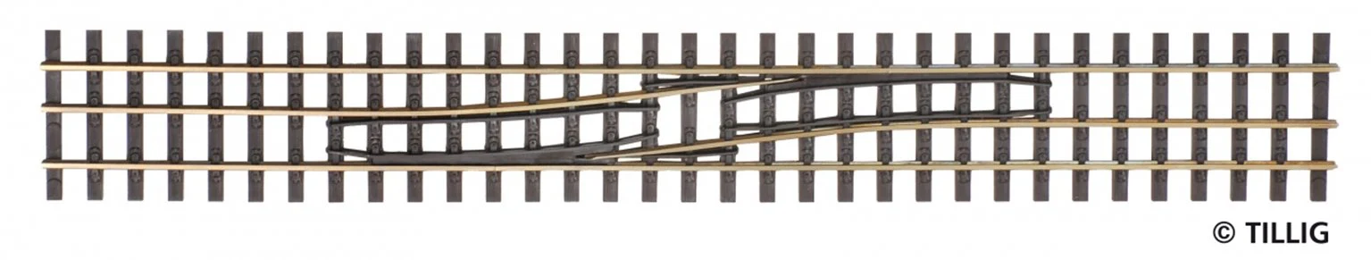 85186 Tillig elite track : Shift Track HO/HOe Narrow Shifts R to L
