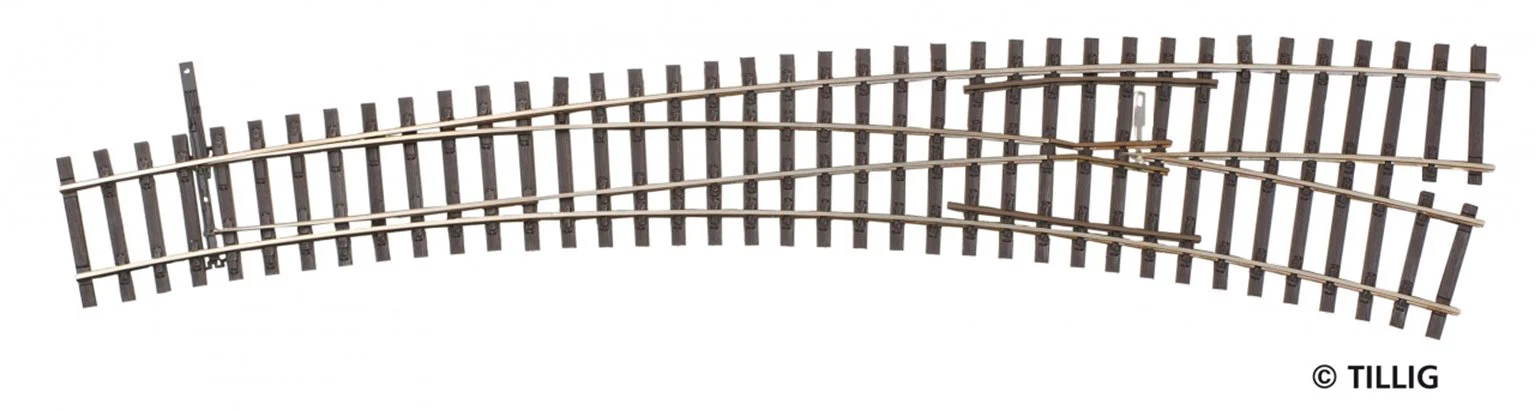85313 Tillig elite track : Curved Point HO