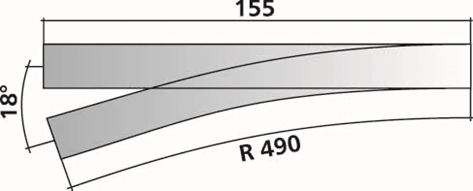 85632 Tillig elite track : Points left 18° - Image 2