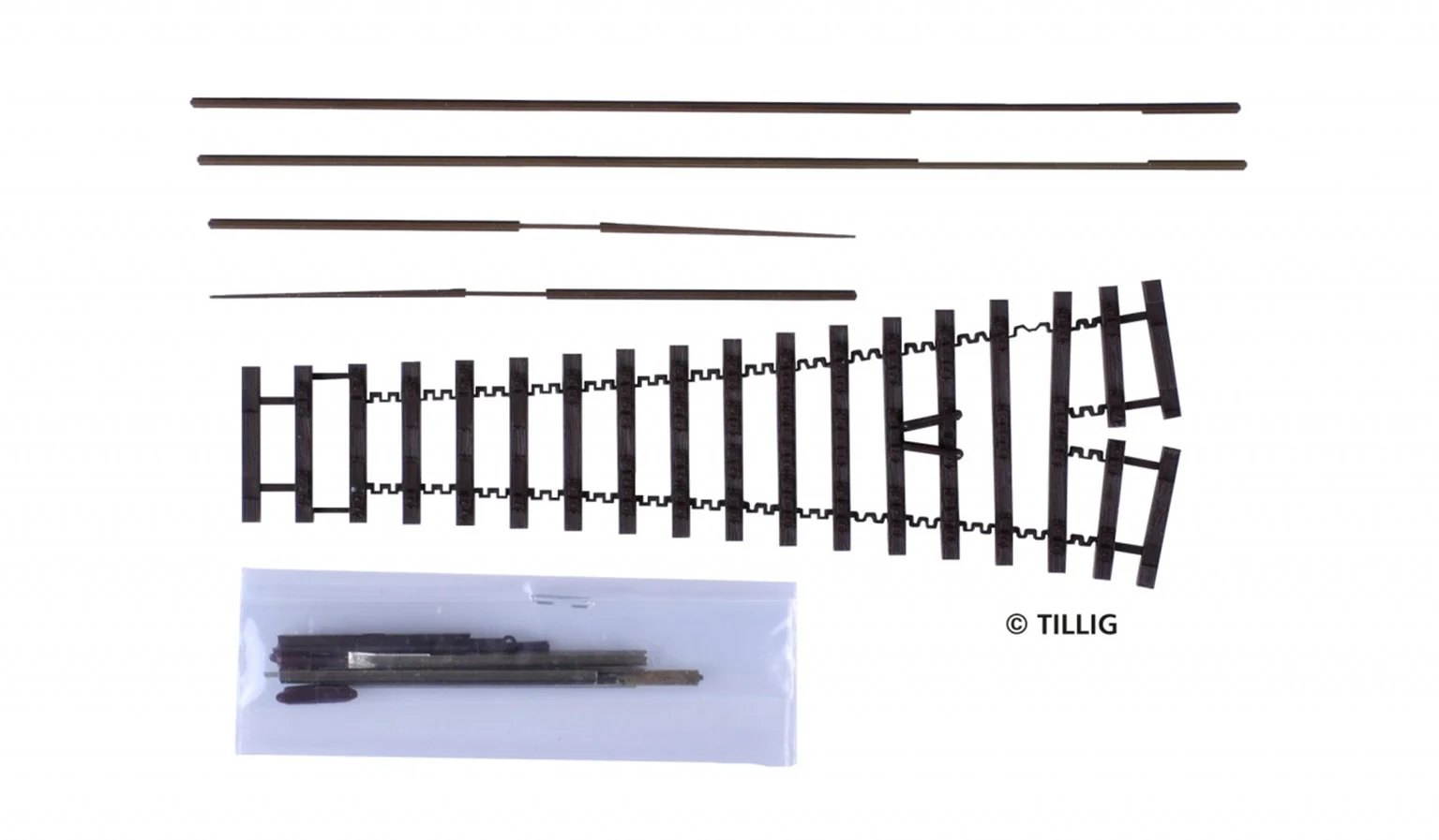 85640 Tillig elite track : Kit points 18° left/right