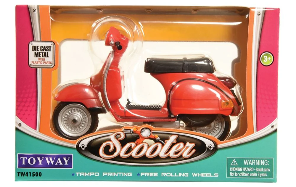 TW41500-BLUE Sixties Scooter Blue - Image 2