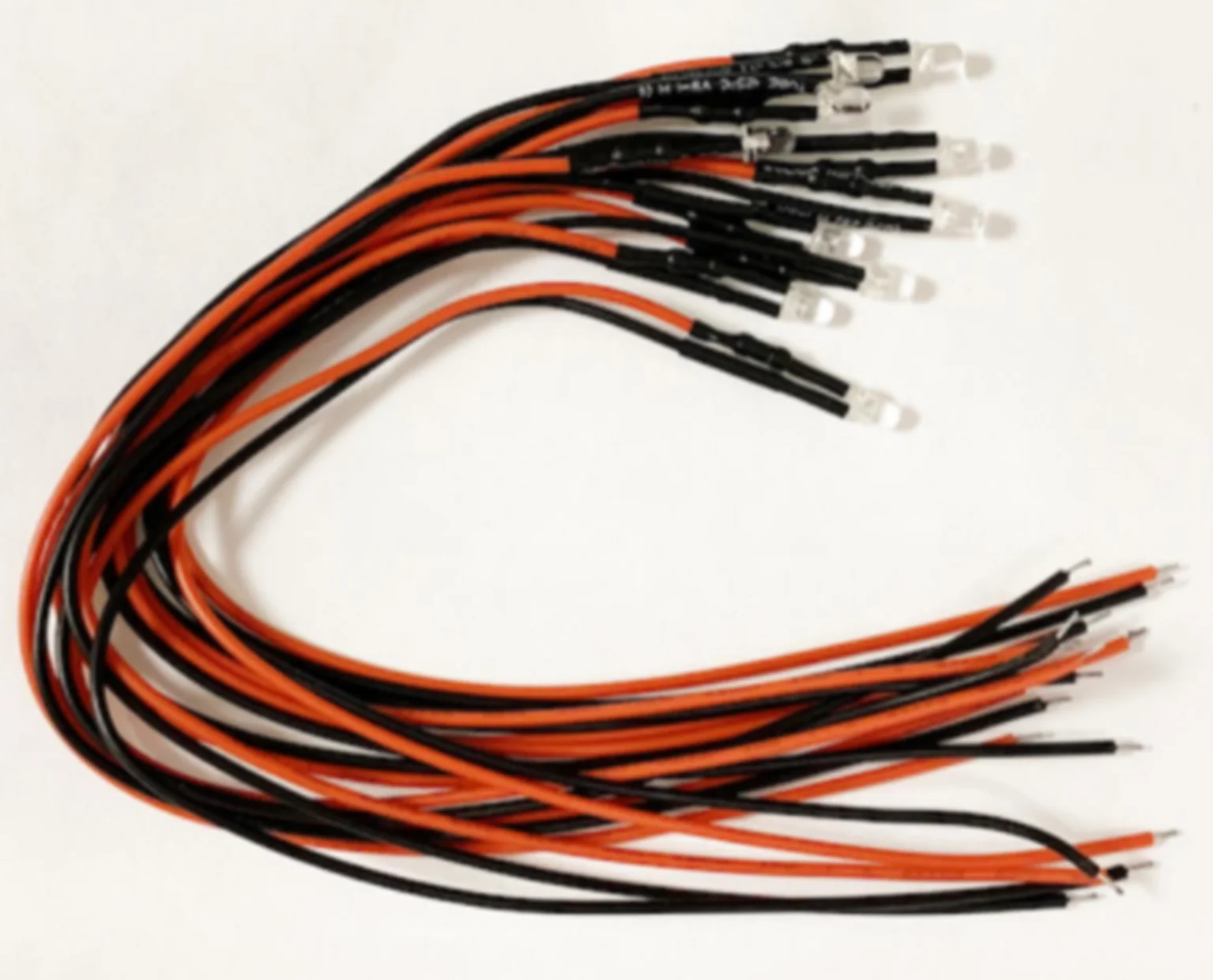 TTLED21 LED Pack 3mm Cool White 12v LED w/Wire & Resistors (10)