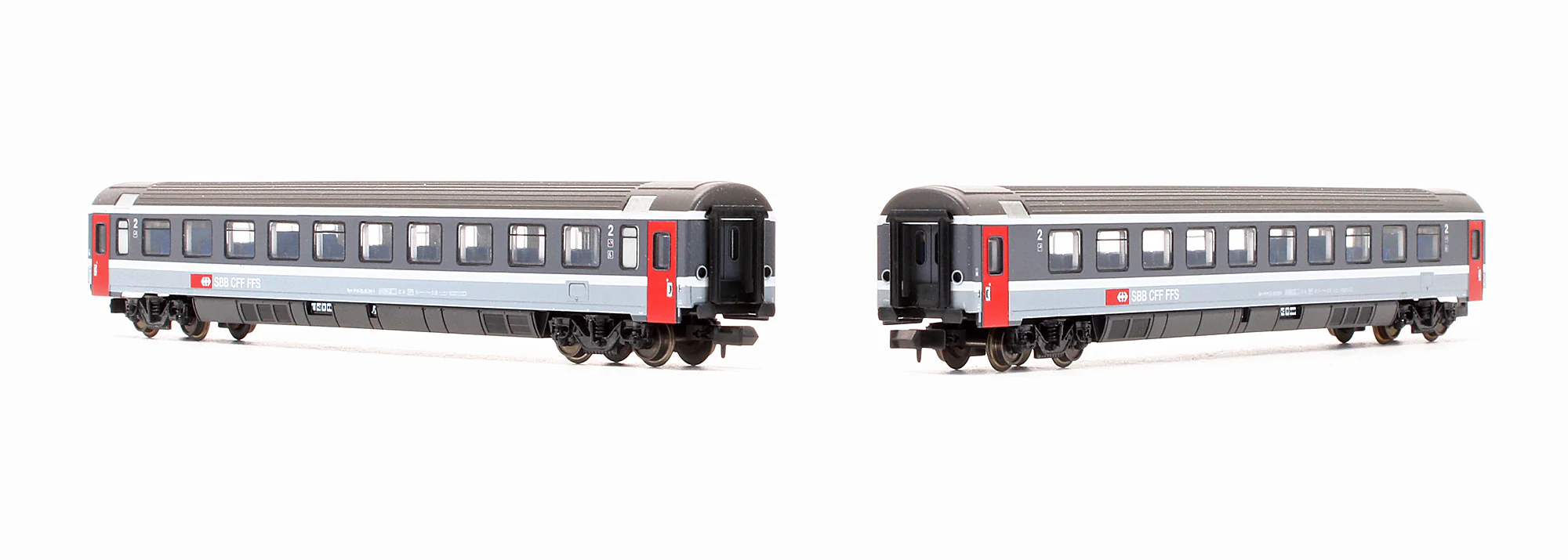 Pre-Owned 13708 Set Of 2 SBB 2nd Class Passenger Coaches