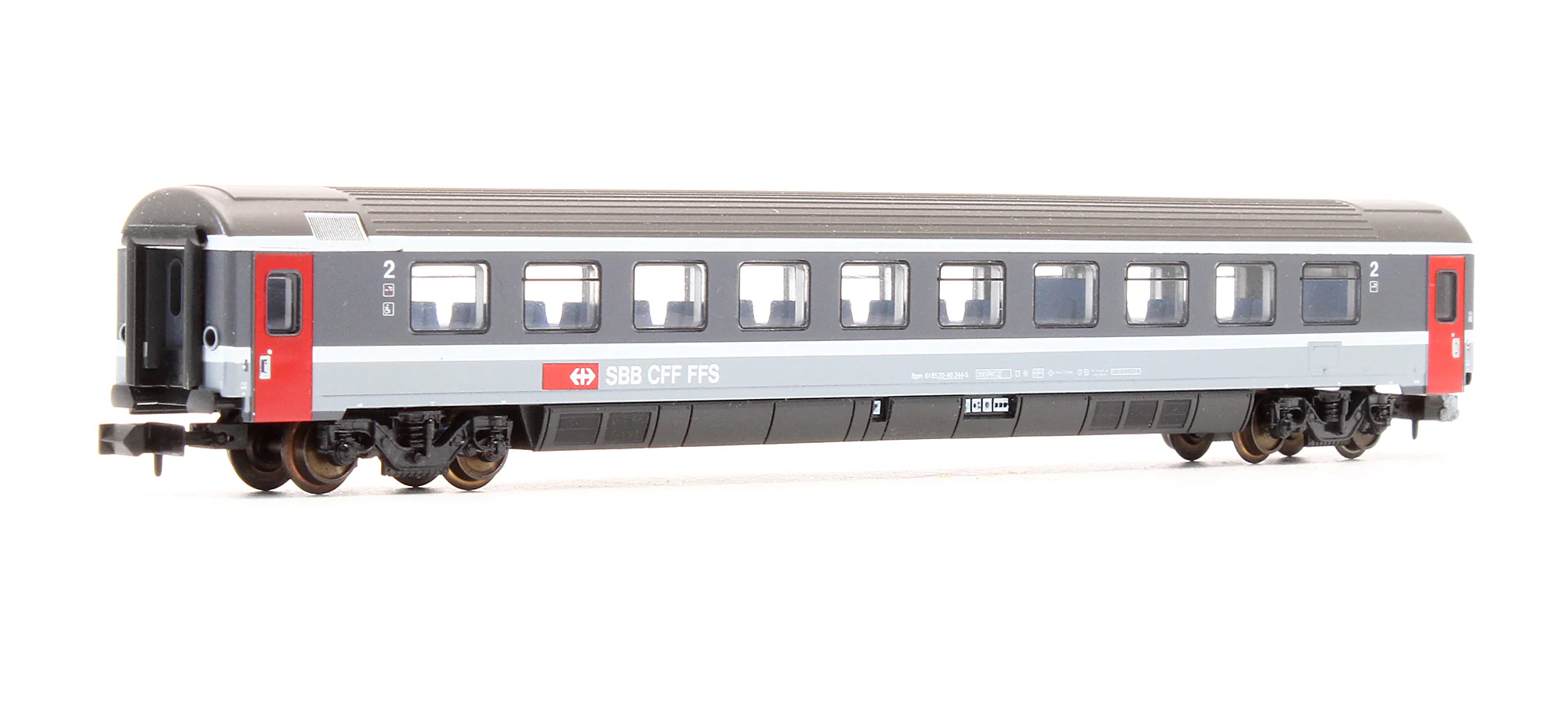 Pre-Owned 13708 Set Of 2 SBB 2nd Class Passenger Coaches - Image 3