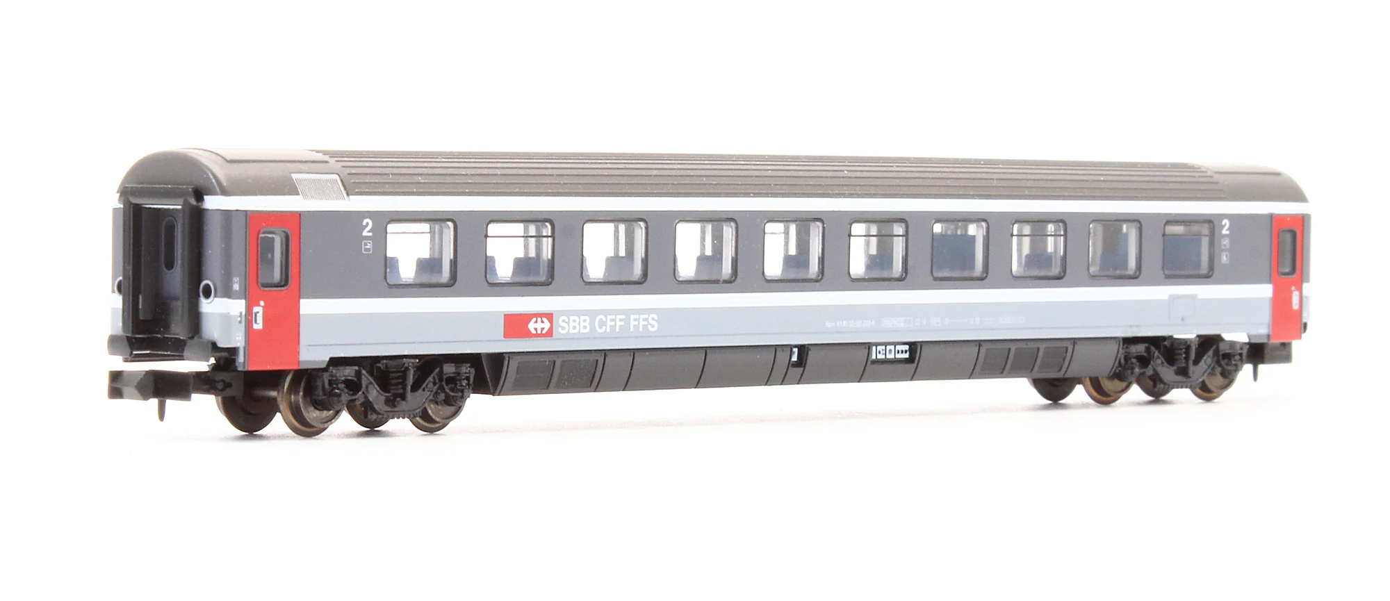 Pre-Owned 13708 Set Of 2 SBB 2nd Class Passenger Coaches - Image 4