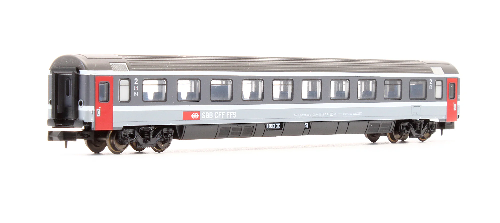 Pre-Owned 13708 Set Of 2 SBB 2nd Class Passenger Coaches - Image 5