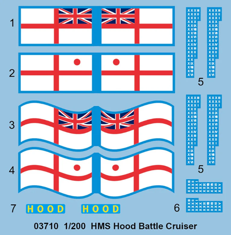 PKTM03710 HMS Hood 1941 Model Kit - Image 3