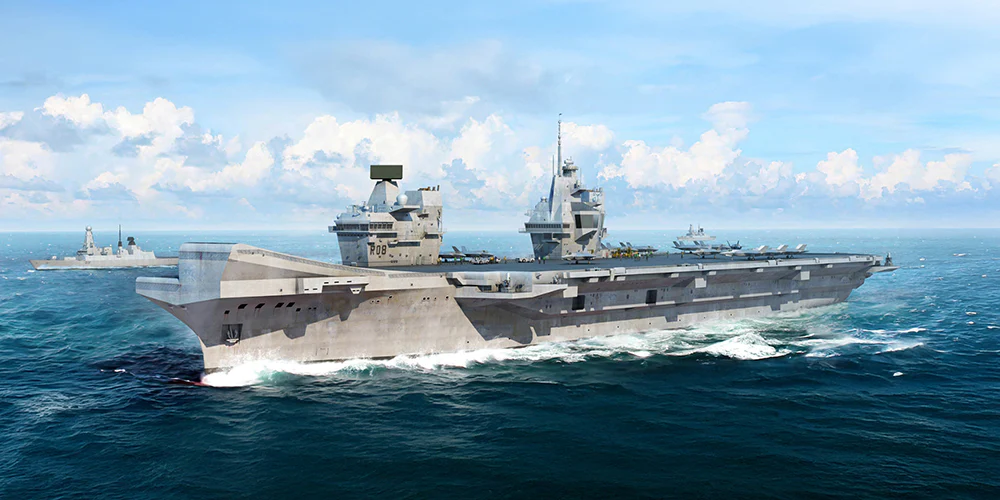 PKTM06751 Royal Navy HMS Queen Elizabeth R08 Aircraft Carrier Model Kit