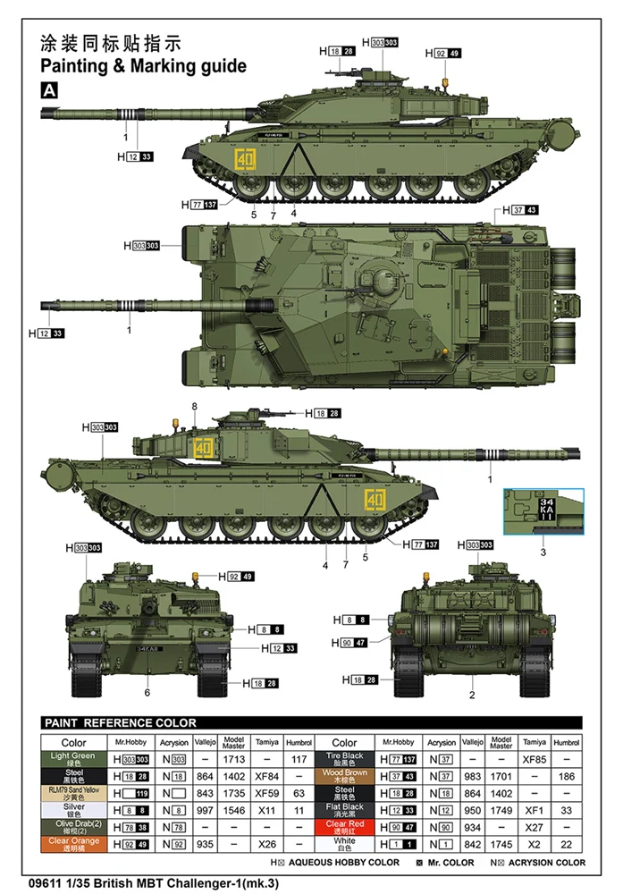 PKTM09611 British Army Challenger 1 Mk 3 Main Battle Tank - Image 3