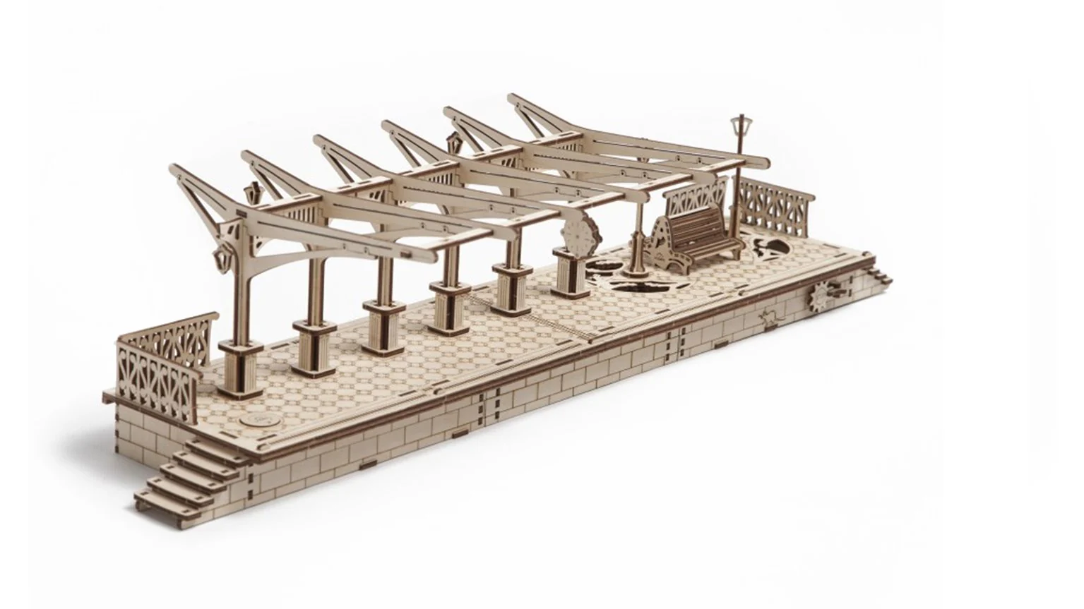 UG70013 Railway Platform Mechanical Model Kit