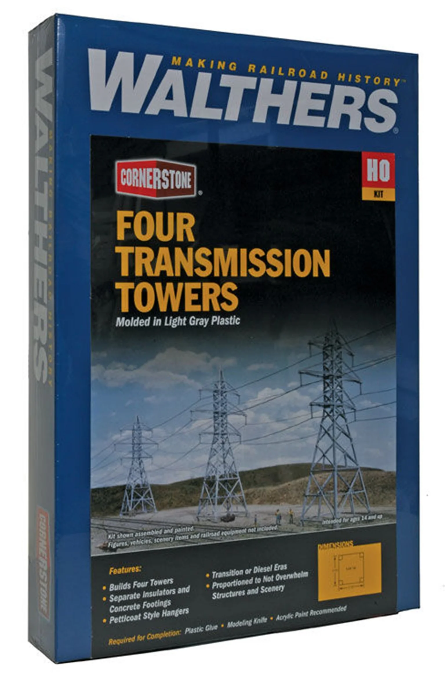 933-3121 High Voltage Transmission Towers (4) Kit - Image 2