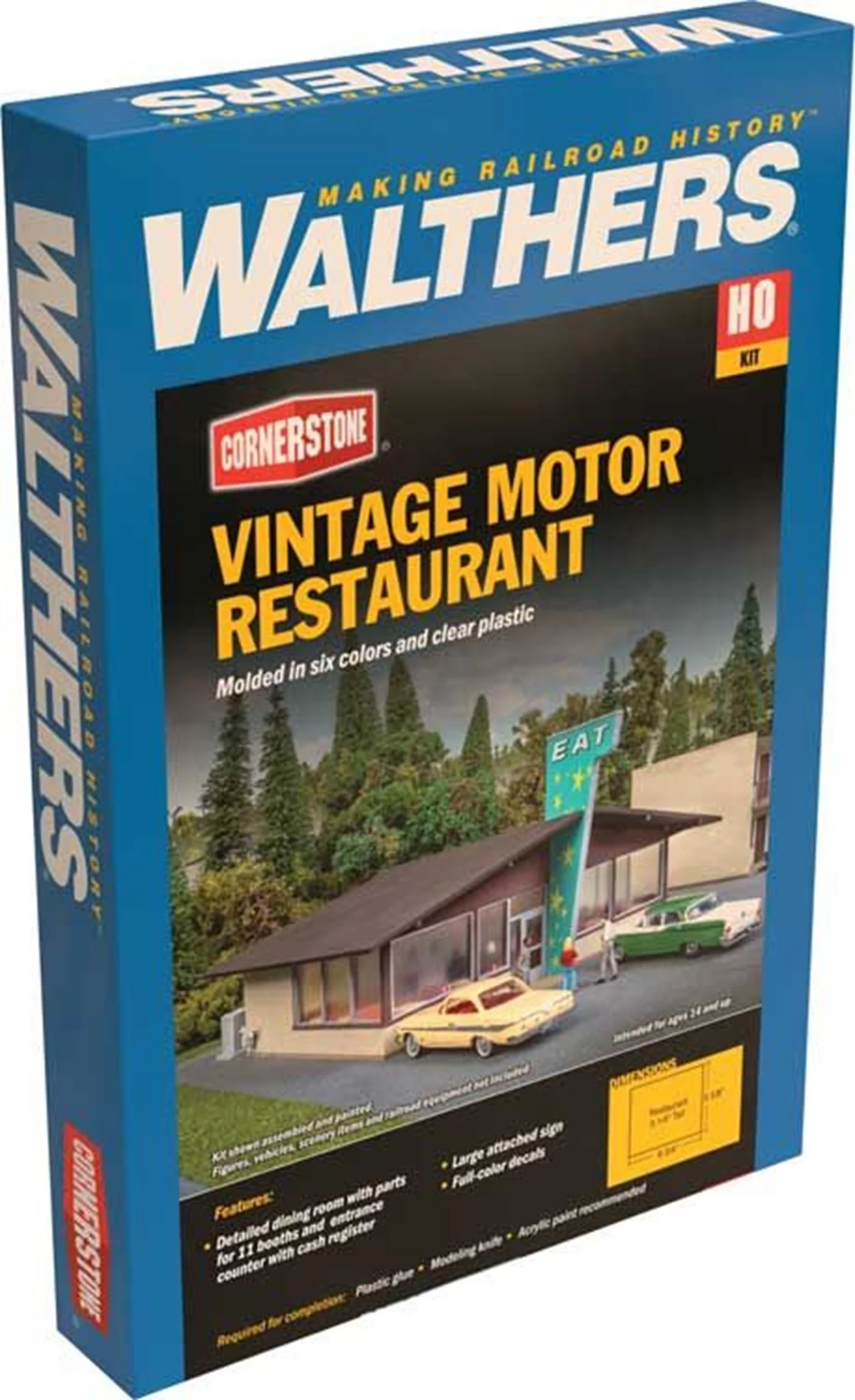 933-3489 Vintage Roadside Diner Kit - Image 4