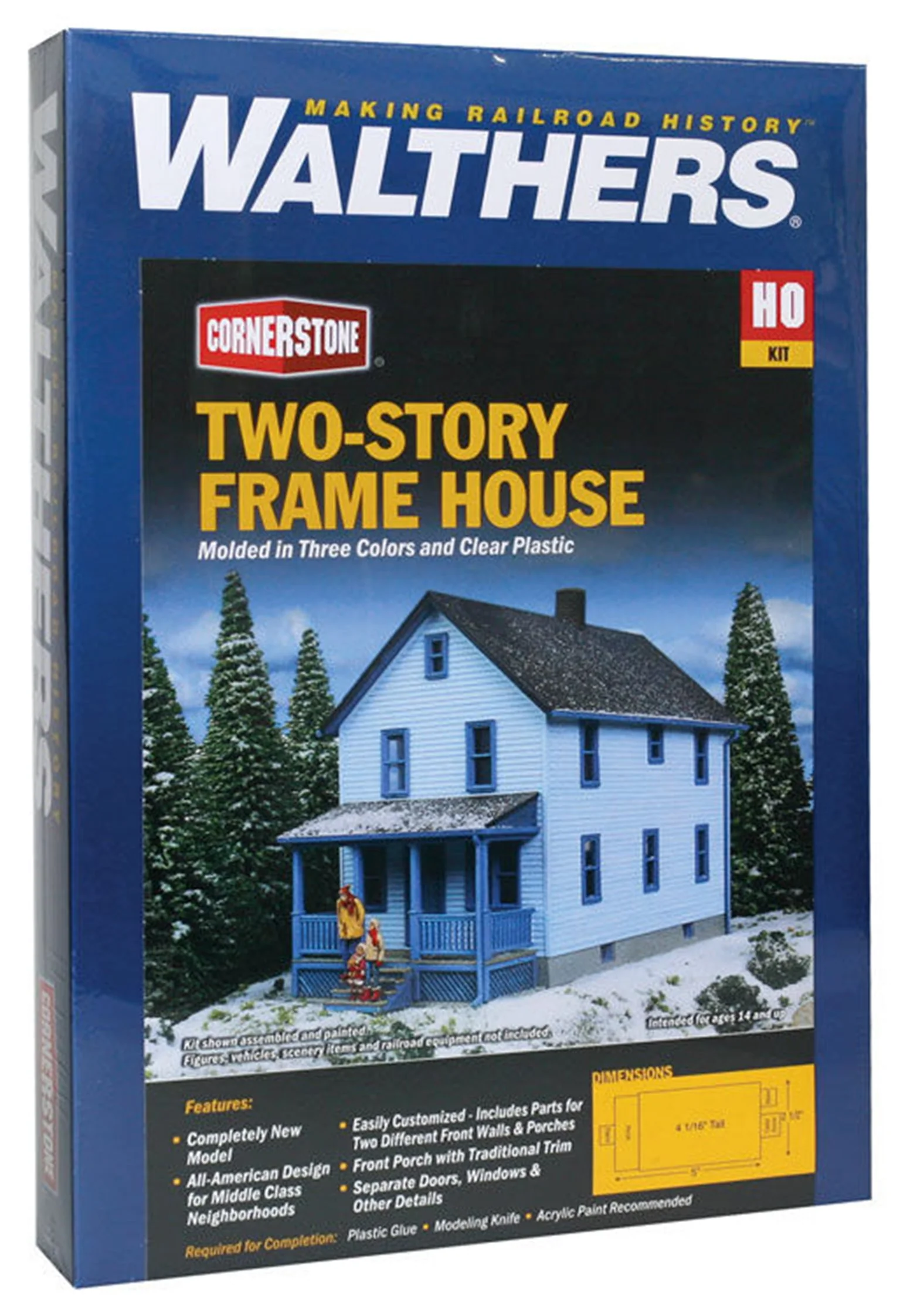 933-3786 Two Story Frame House Kit - Image 4