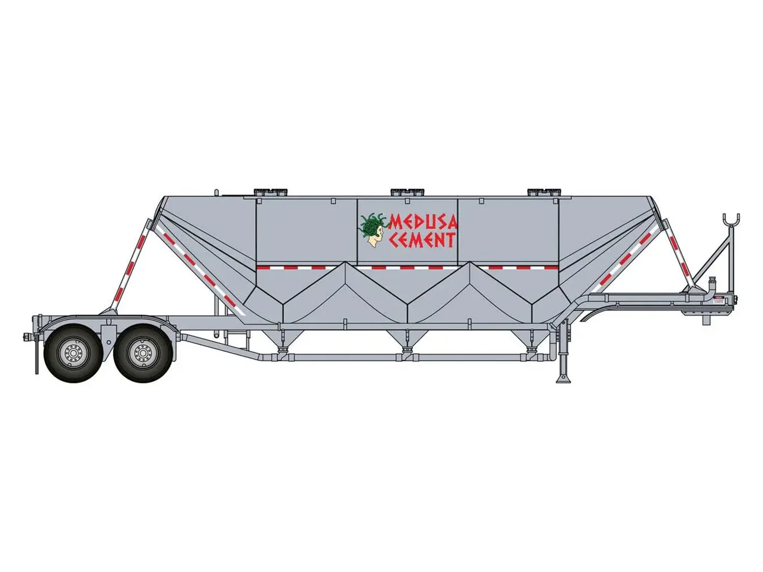 949-2621 Transload Facility Dry Bulk Trailer Medusa Cement Company