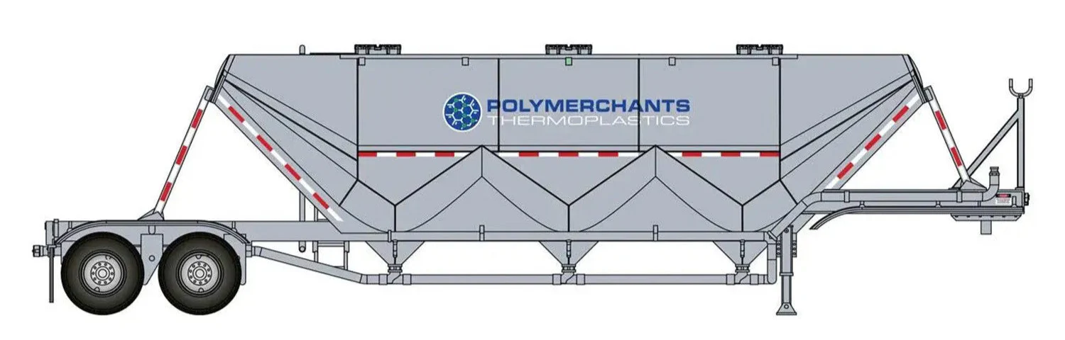 949-2622 Transload Facility Dry Bulk Trailer Polymerchants Inc