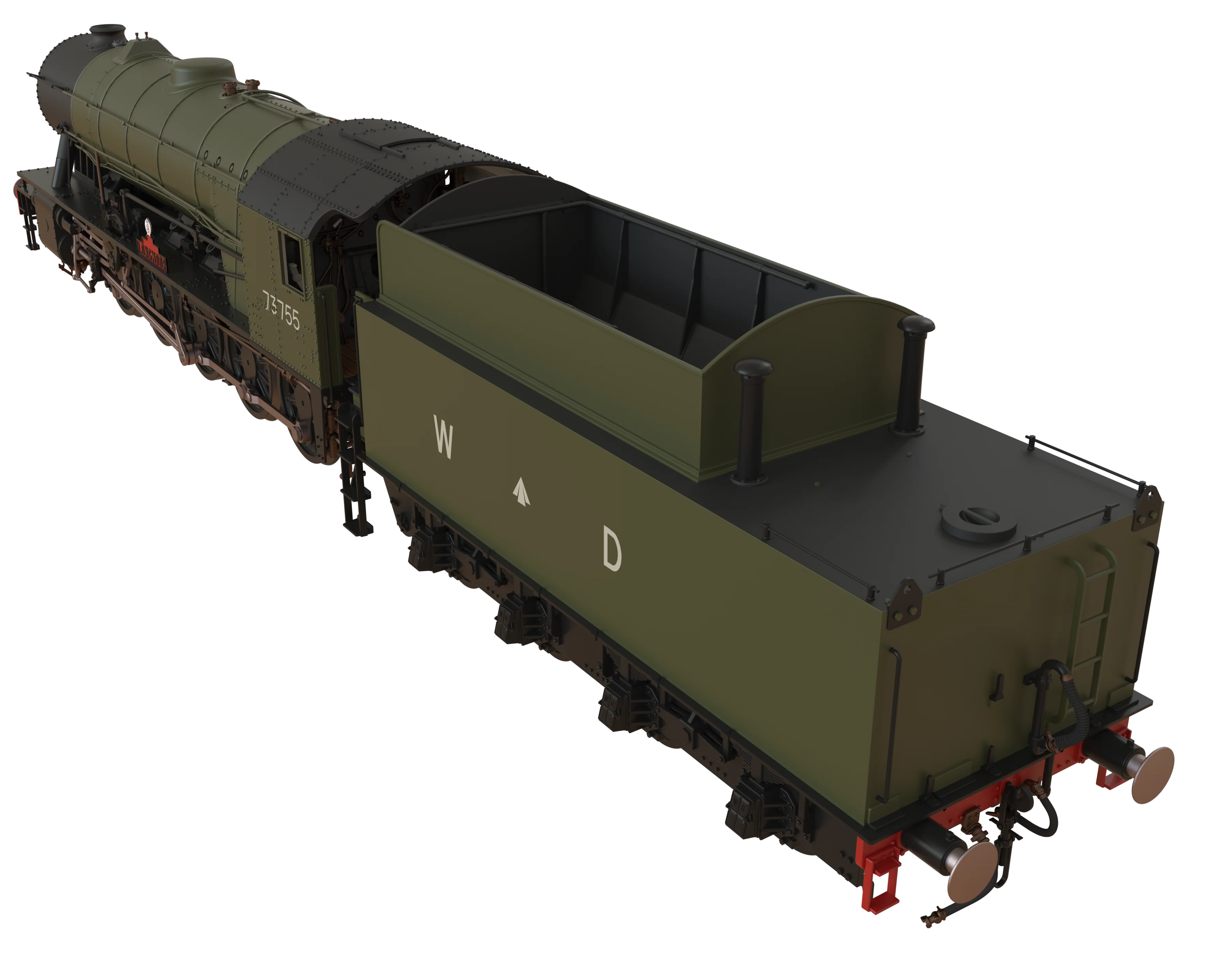 C1000Z WD Austerity 2-10-0 'Longmoor' War Department Green No.73755 Steam Locomotive - Image 17