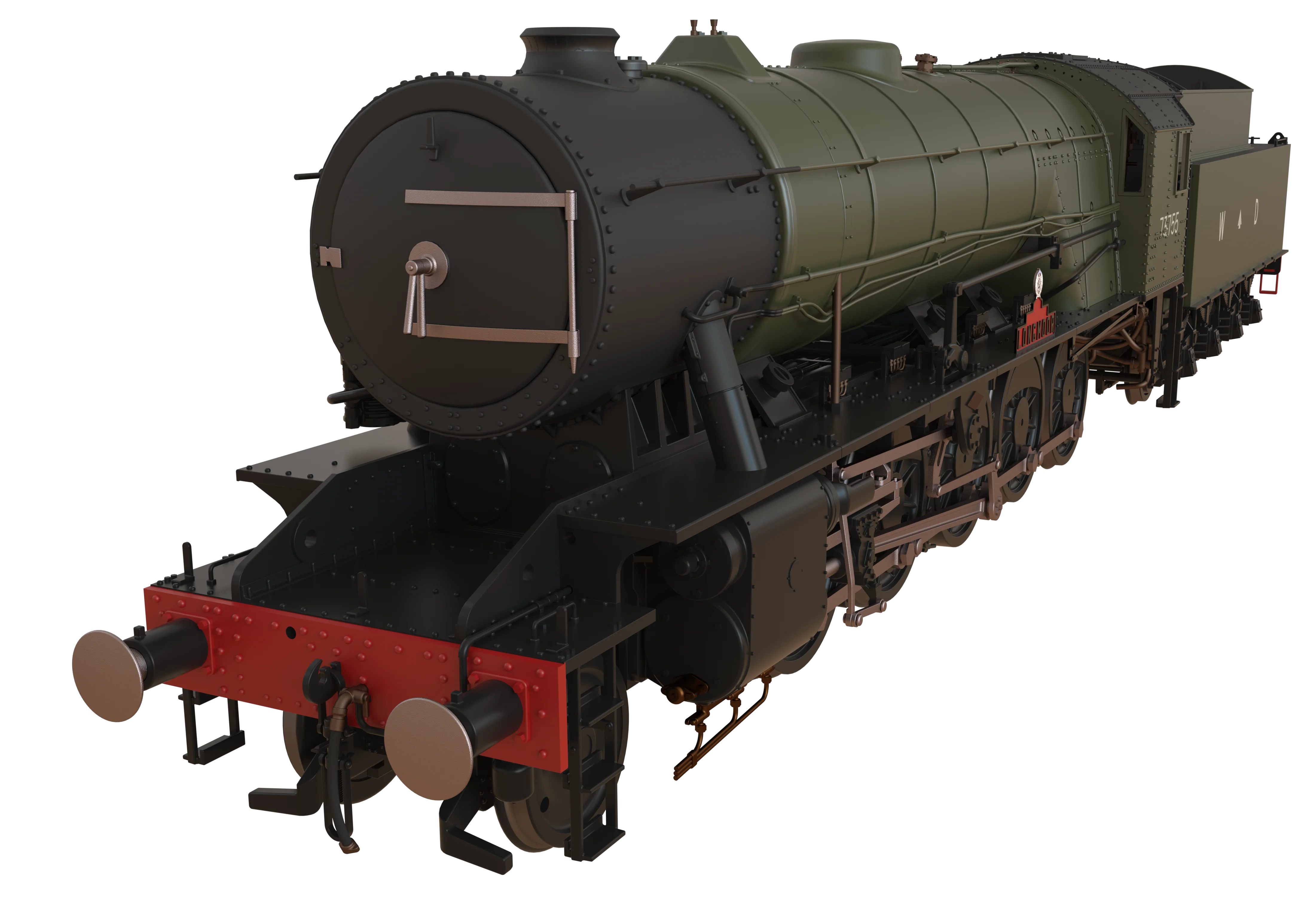 C1000Z WD Austerity 2-10-0 'Longmoor' War Department Green No.73755 Steam Locomotive - Image 18