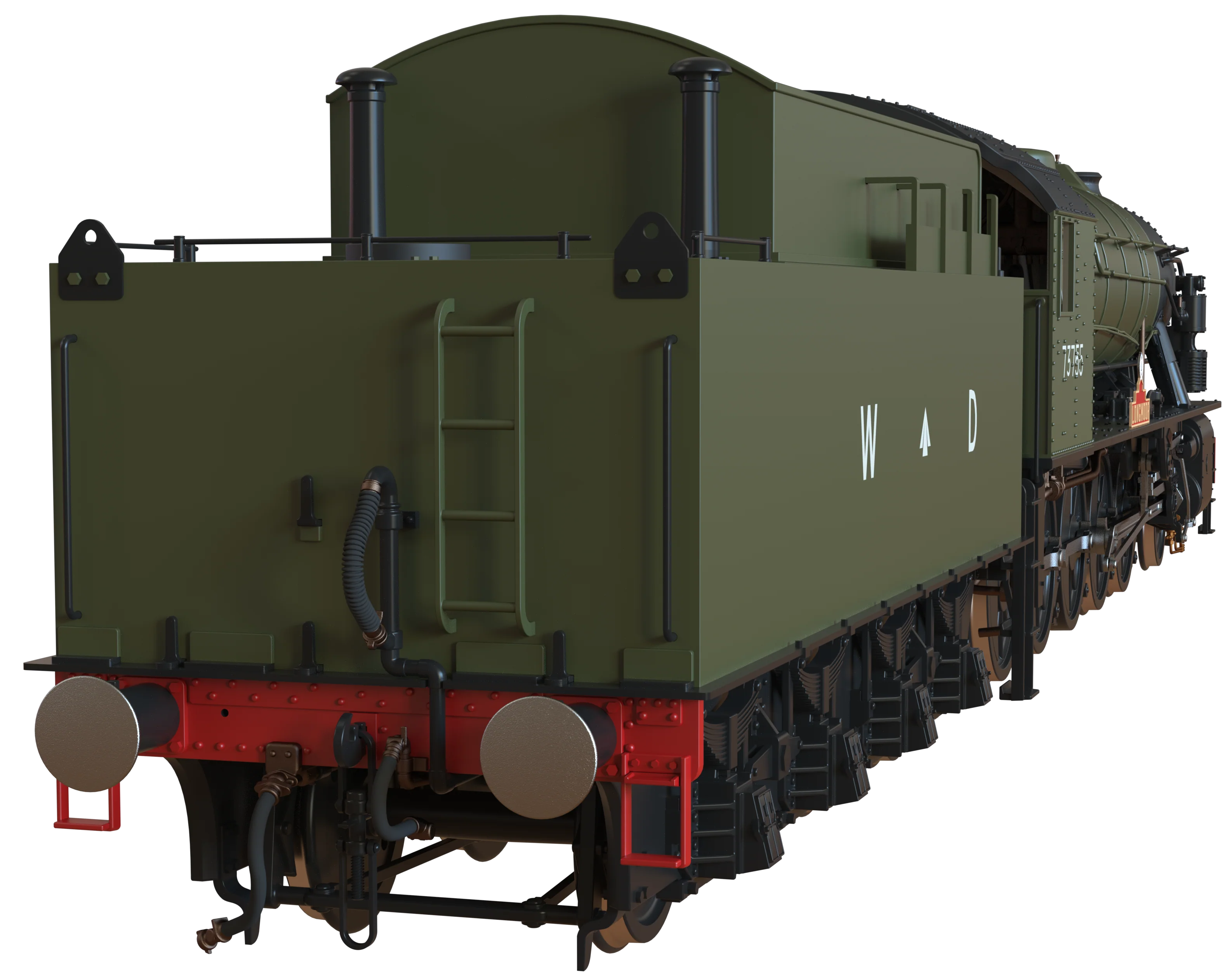 C1000Z WD Austerity 2-10-0 'Longmoor' War Department Green No.73755 Steam Locomotive - Image 4