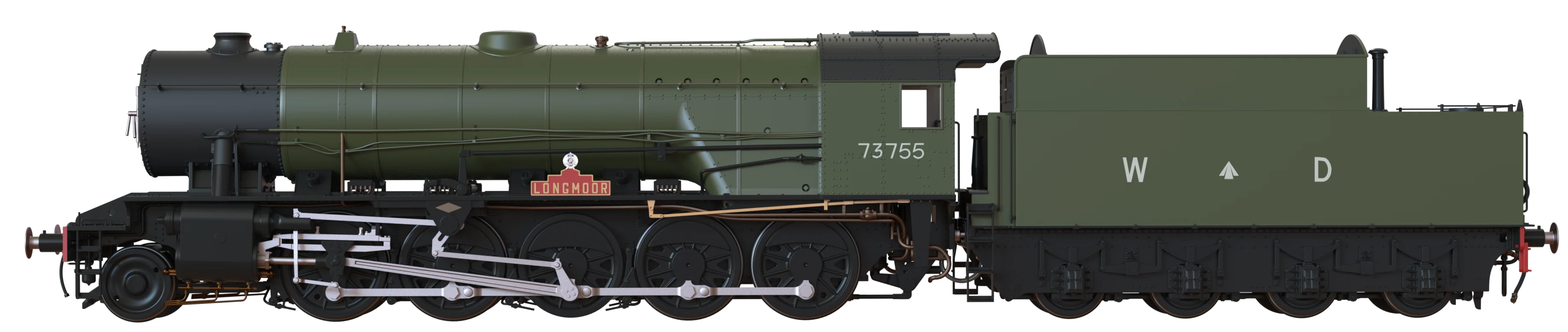 C1000Z WD Austerity 2-10-0 'Longmoor' War Department Green No.73755 Steam Locomotive - Image 7