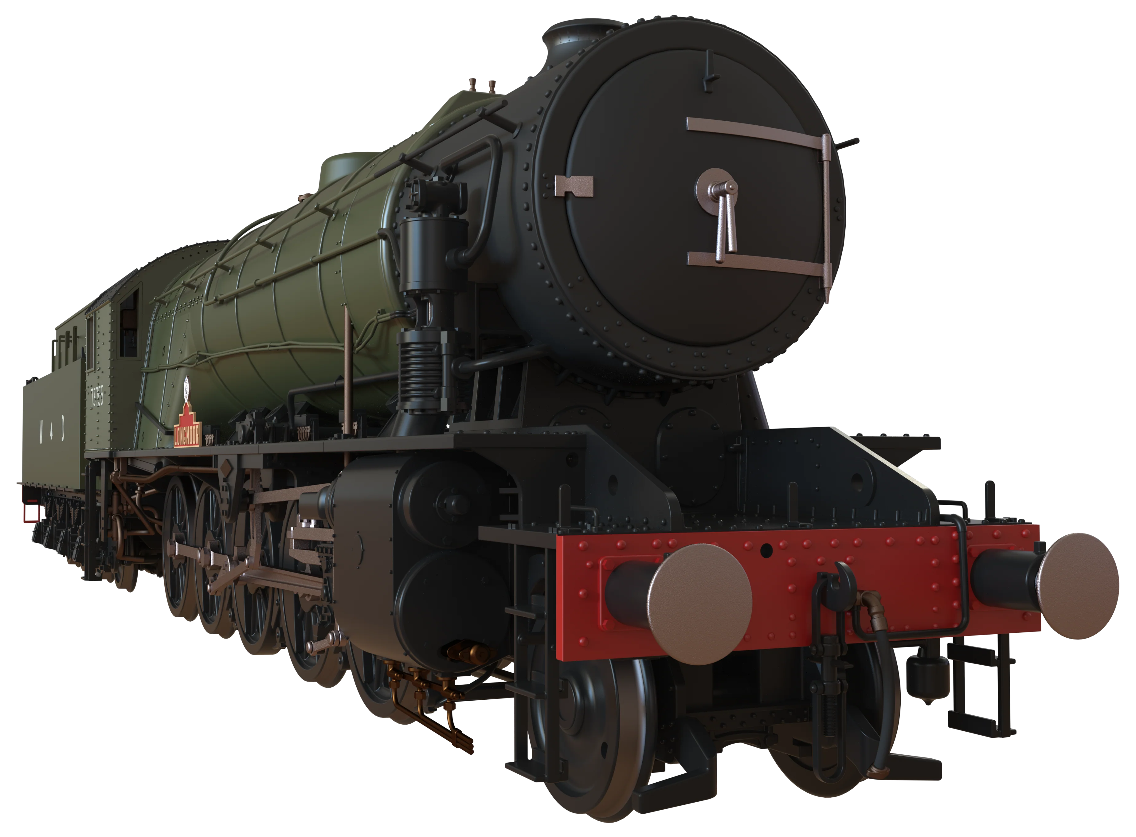 C1000Z WD Austerity 2-10-0 'Longmoor' War Department Green No.73755 Steam Locomotive - Image 8